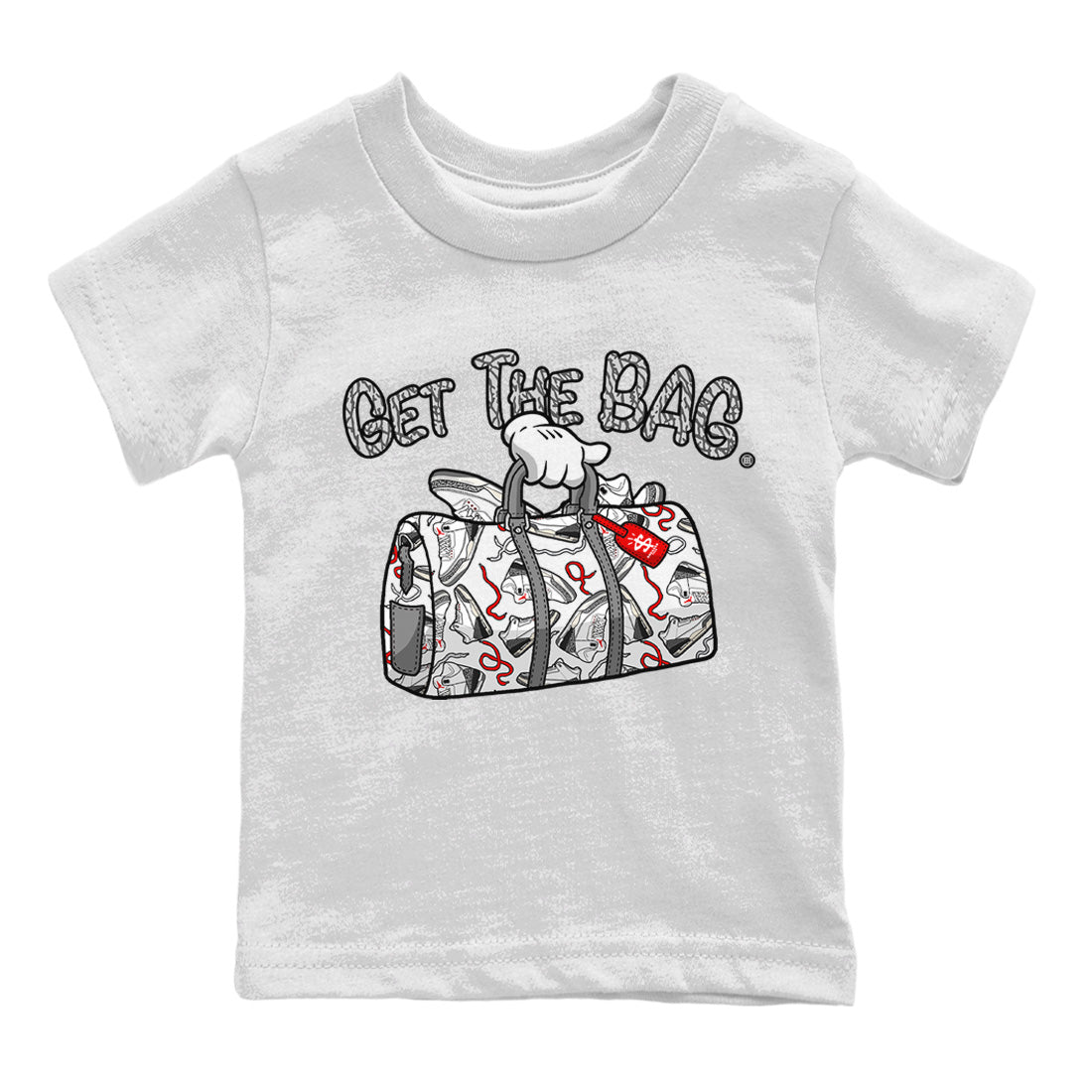 Get The Bag Kids Tops - Air Jordan 3 White Cement