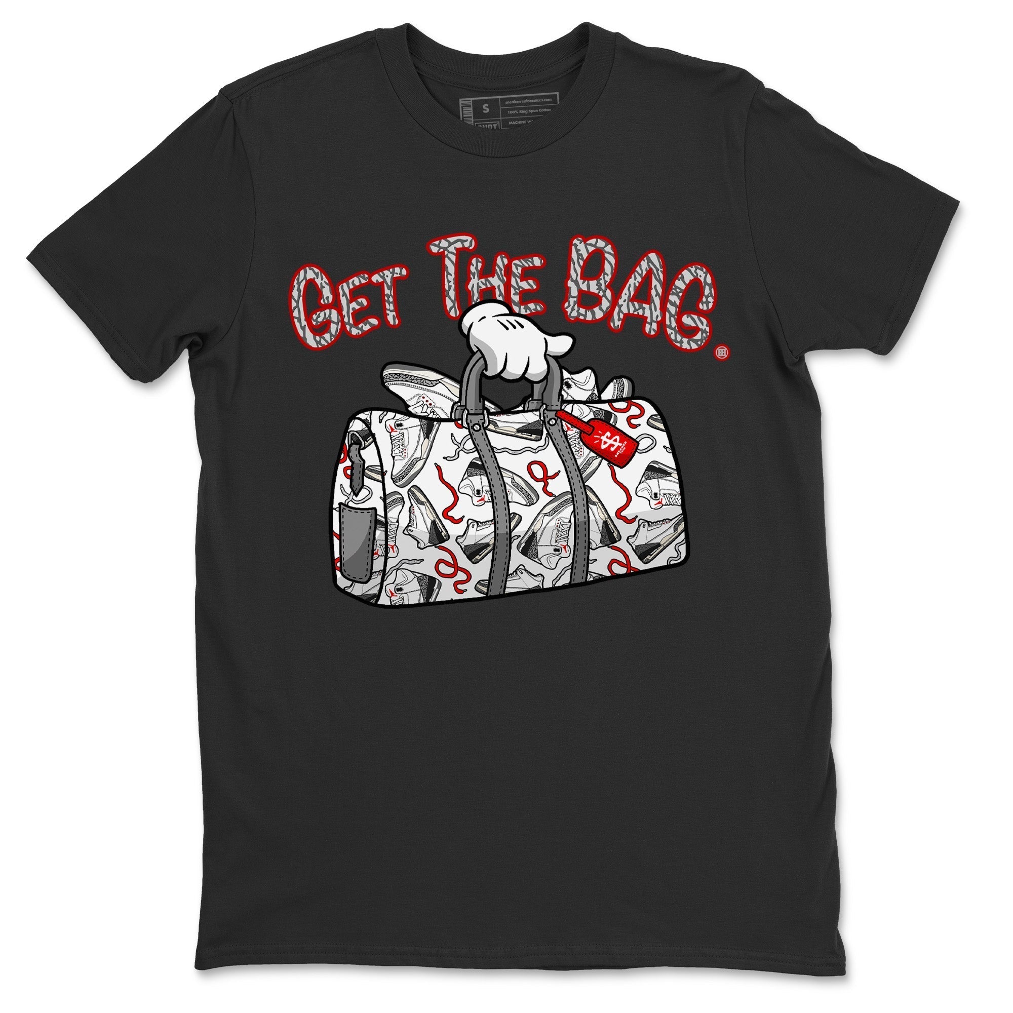 Get The Bag Unisex Tops - Air Jordan 3 White Cement