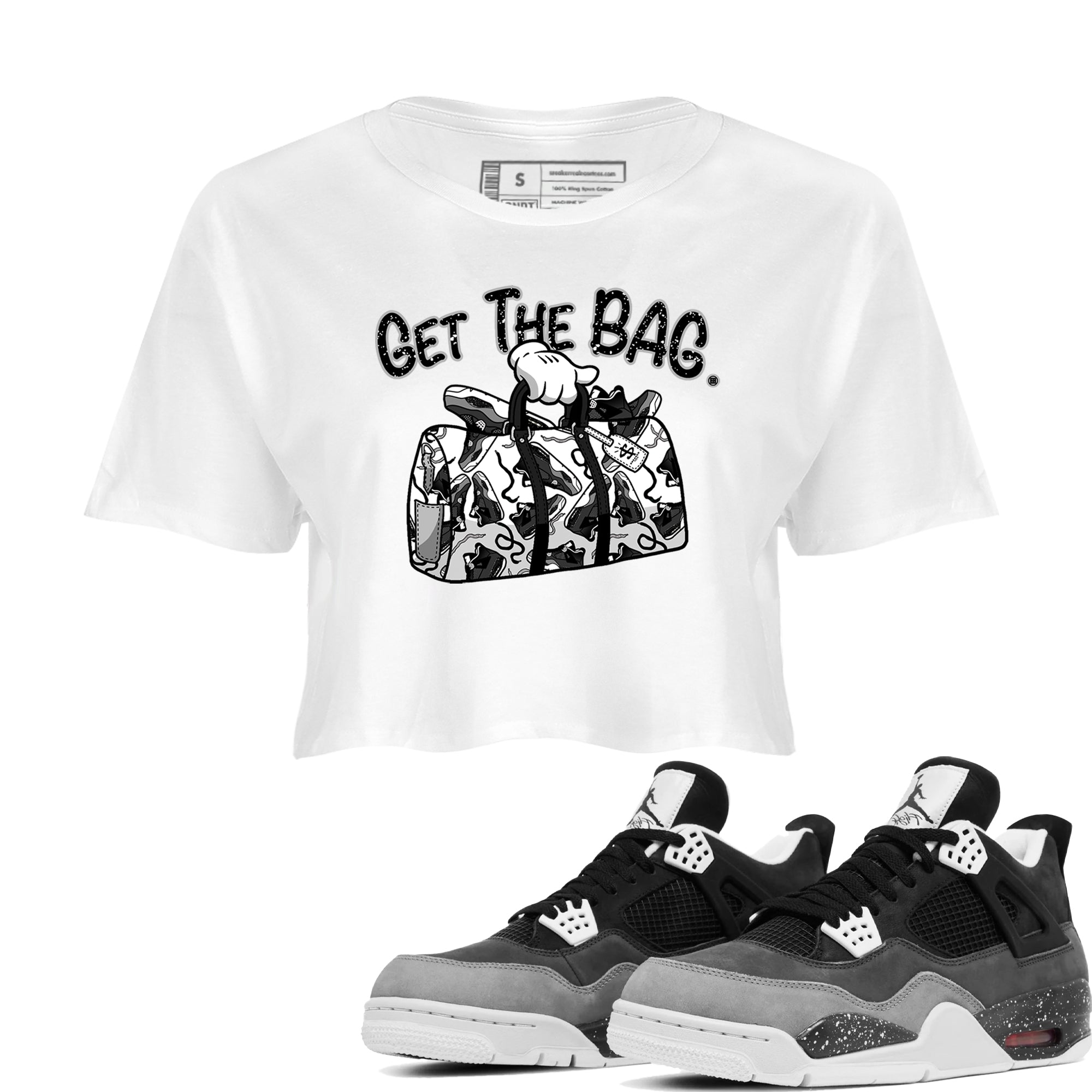 Get The Bag snkmatch Women's Top - Air Jordan 4 Fear