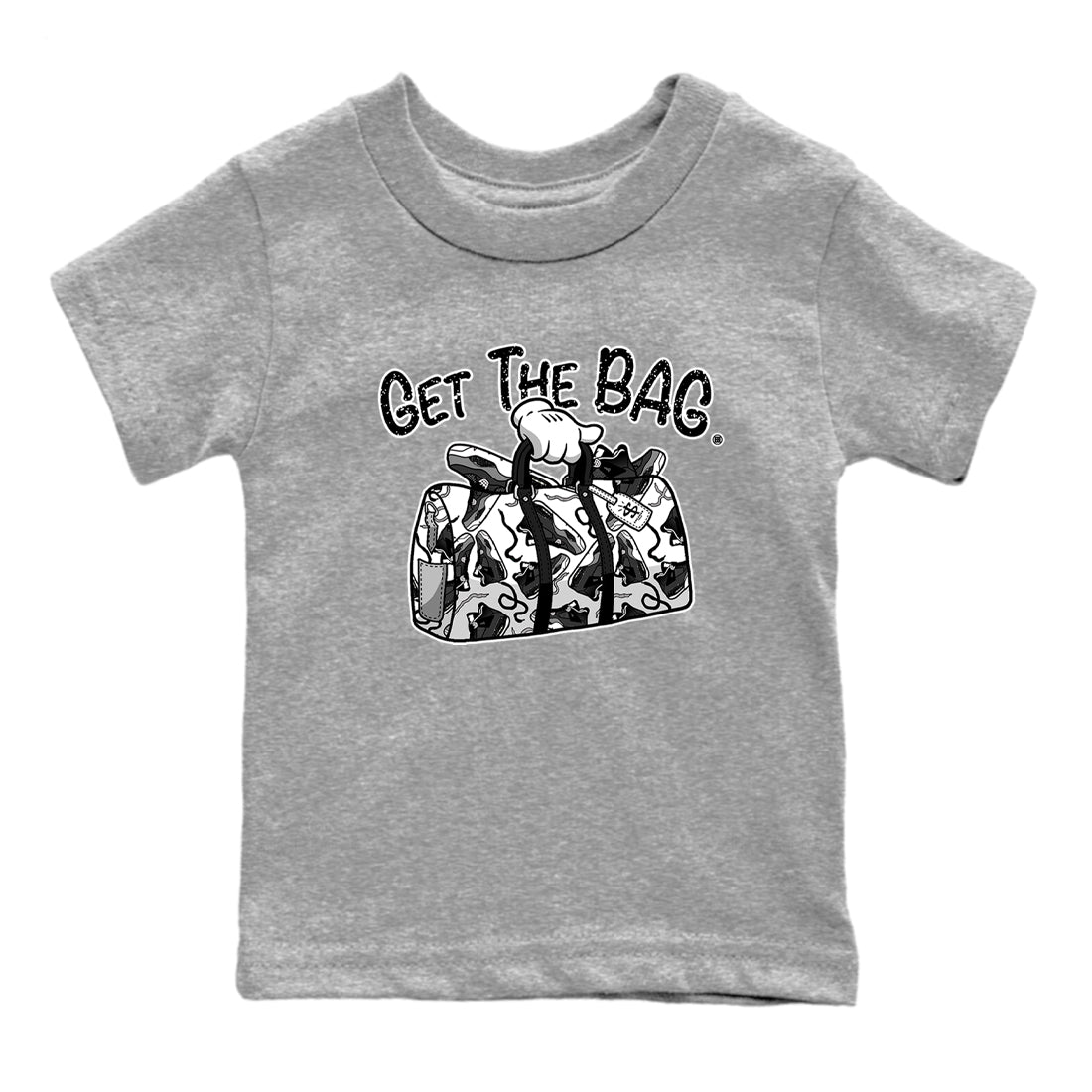 Get The Bag snkmatch Tees Kids - Air Jordan 4 Fear