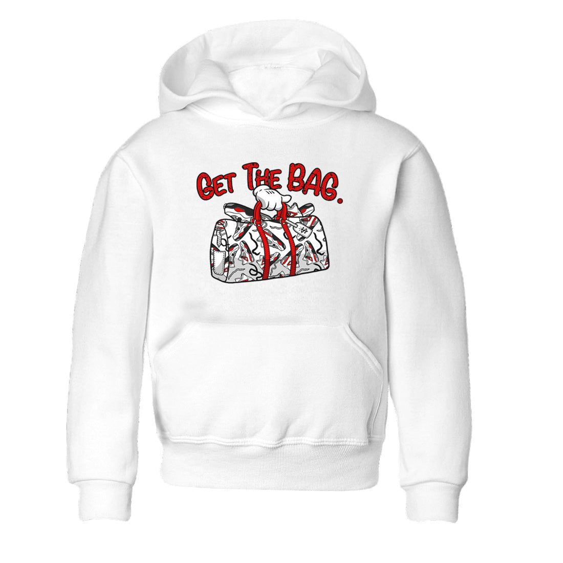 Get The Bag Kids Tops - Air Jordan 4 Red Cement