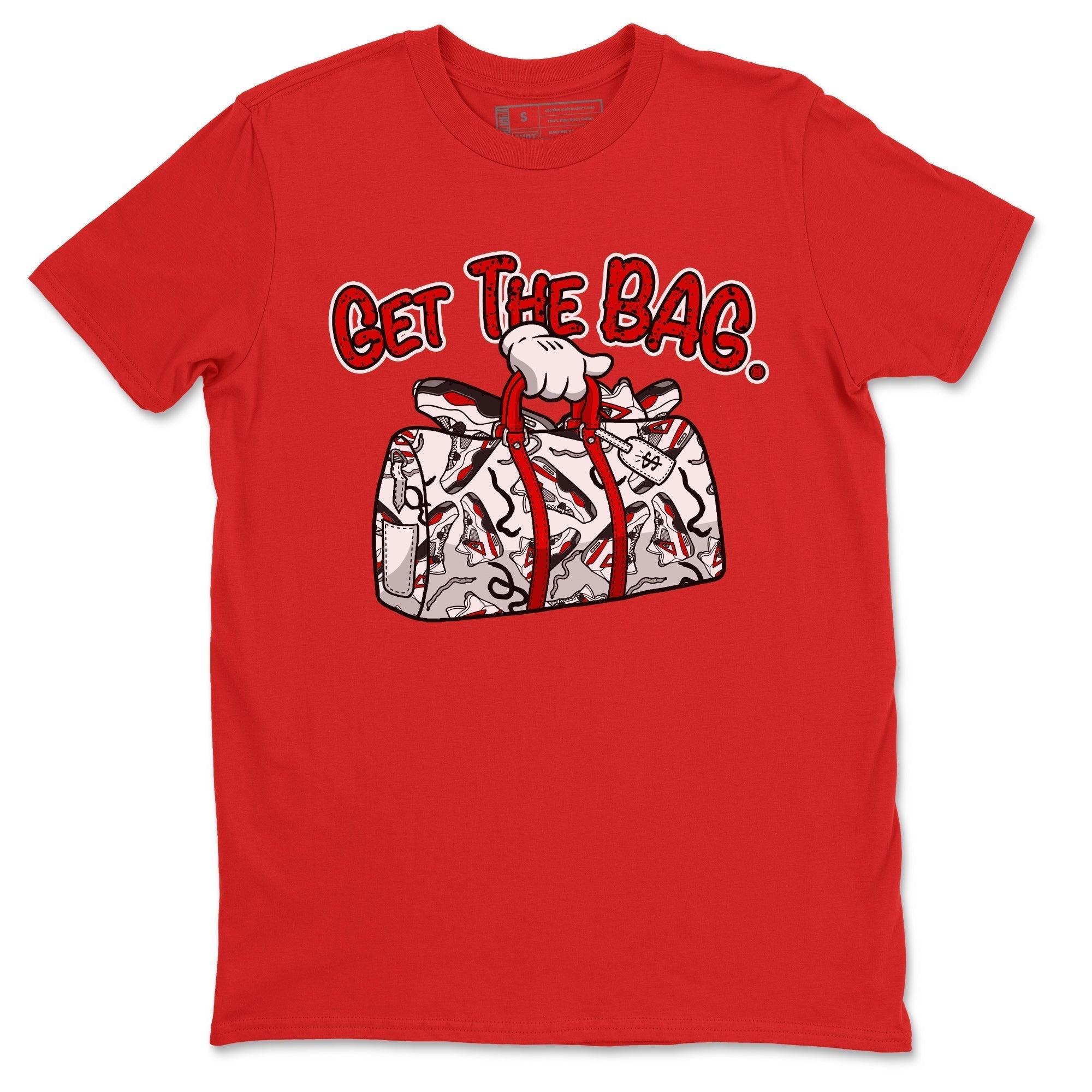 Get The Bag Unisex Tops - Air Jordan 4 Red Cement