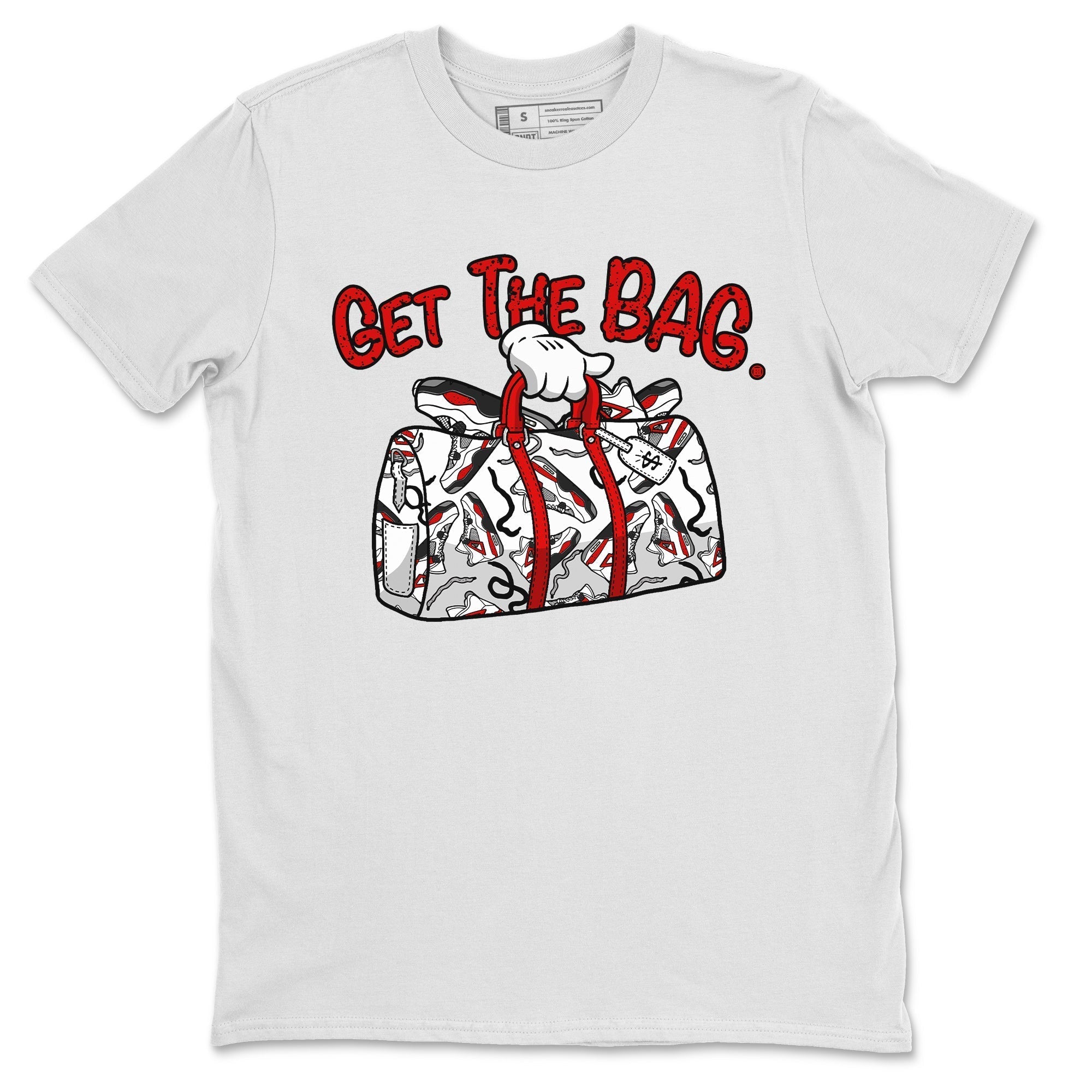 Get The Bag Unisex Tops - Air Jordan 4 Red Cement