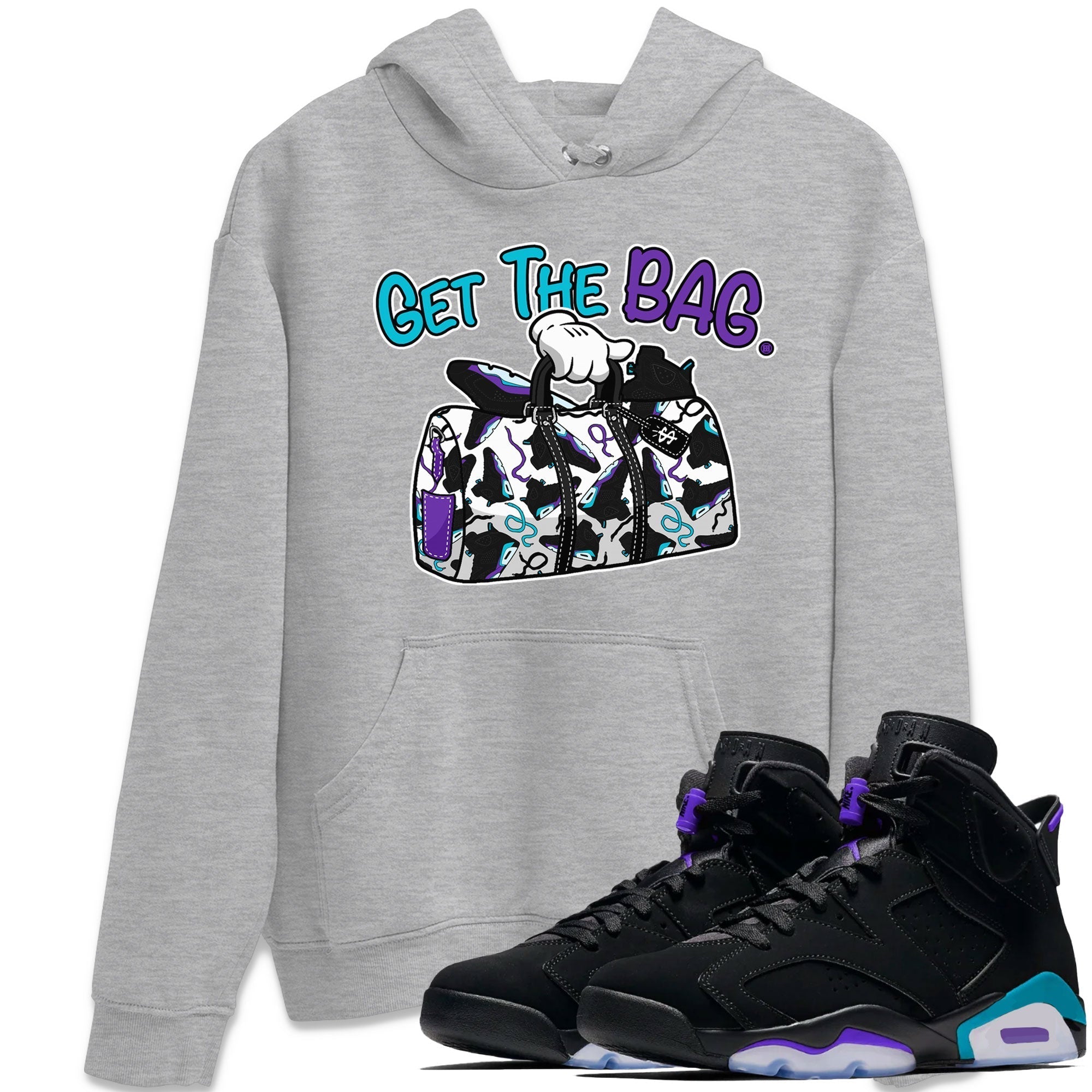 Get The Bag Unisex Tops - Air Jordan 6 Aqua