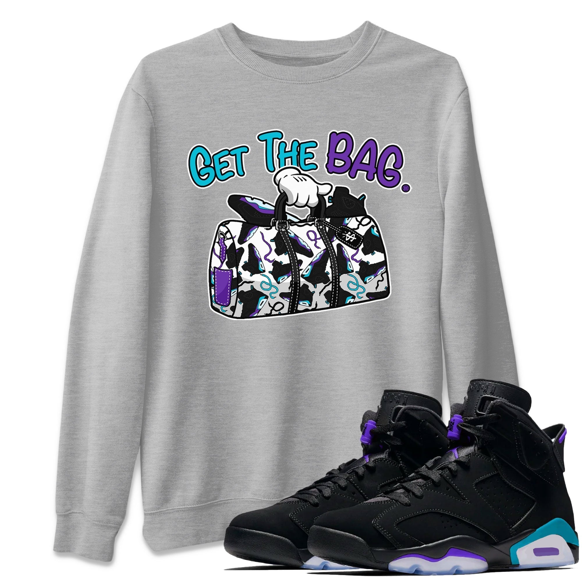 Get The Bag Unisex Tops - Air Jordan 6 Aqua