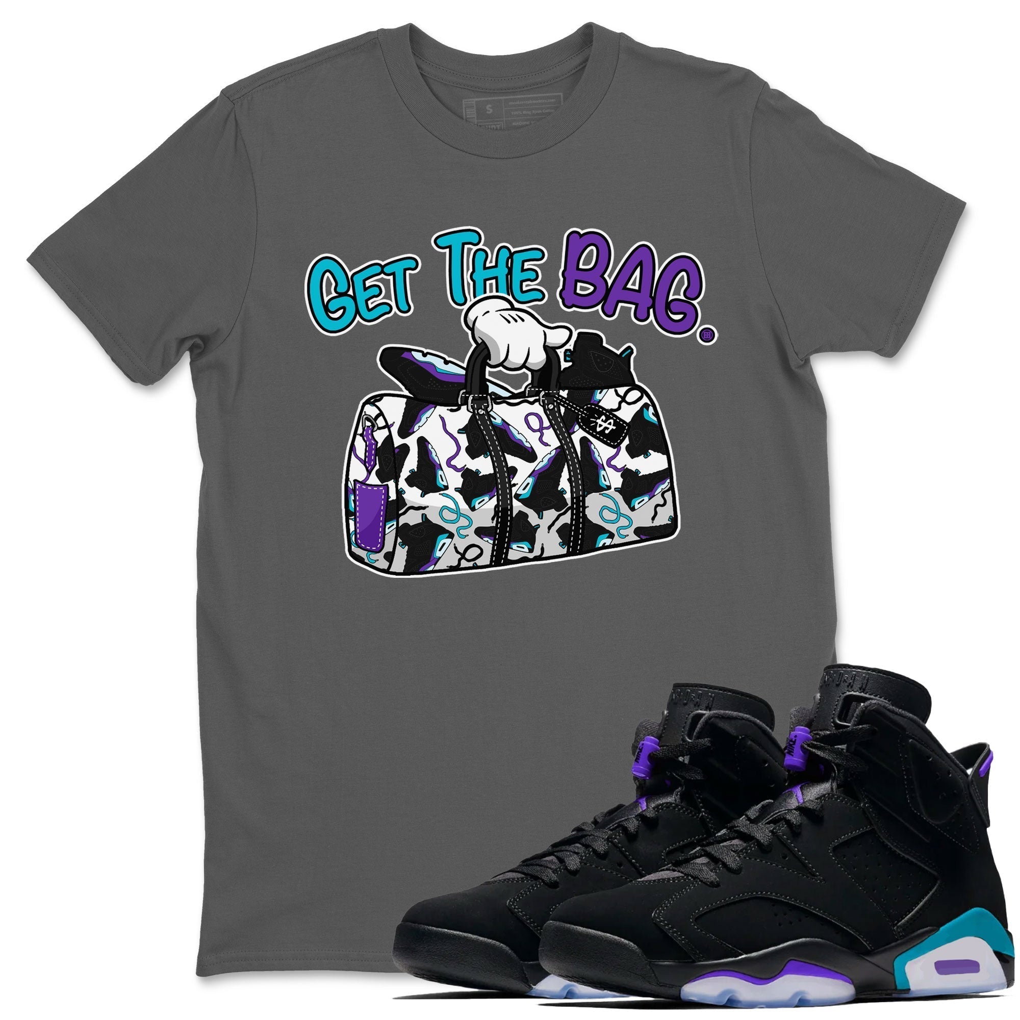 Get The Bag Unisex Tops - Air Jordan 6 Aqua