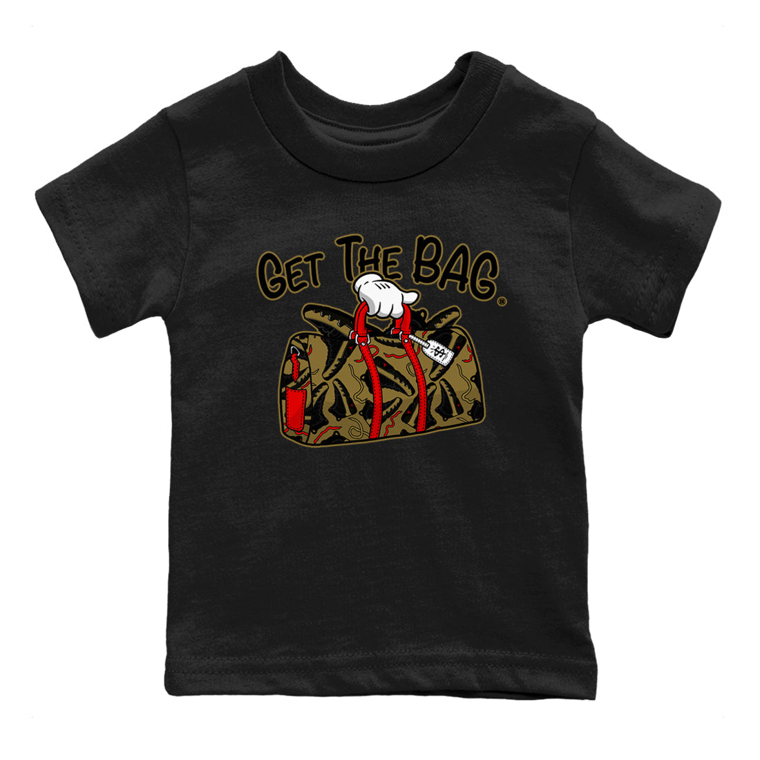Get The Bag snkmatch Tees Kids - Air Jordan 9 Olive