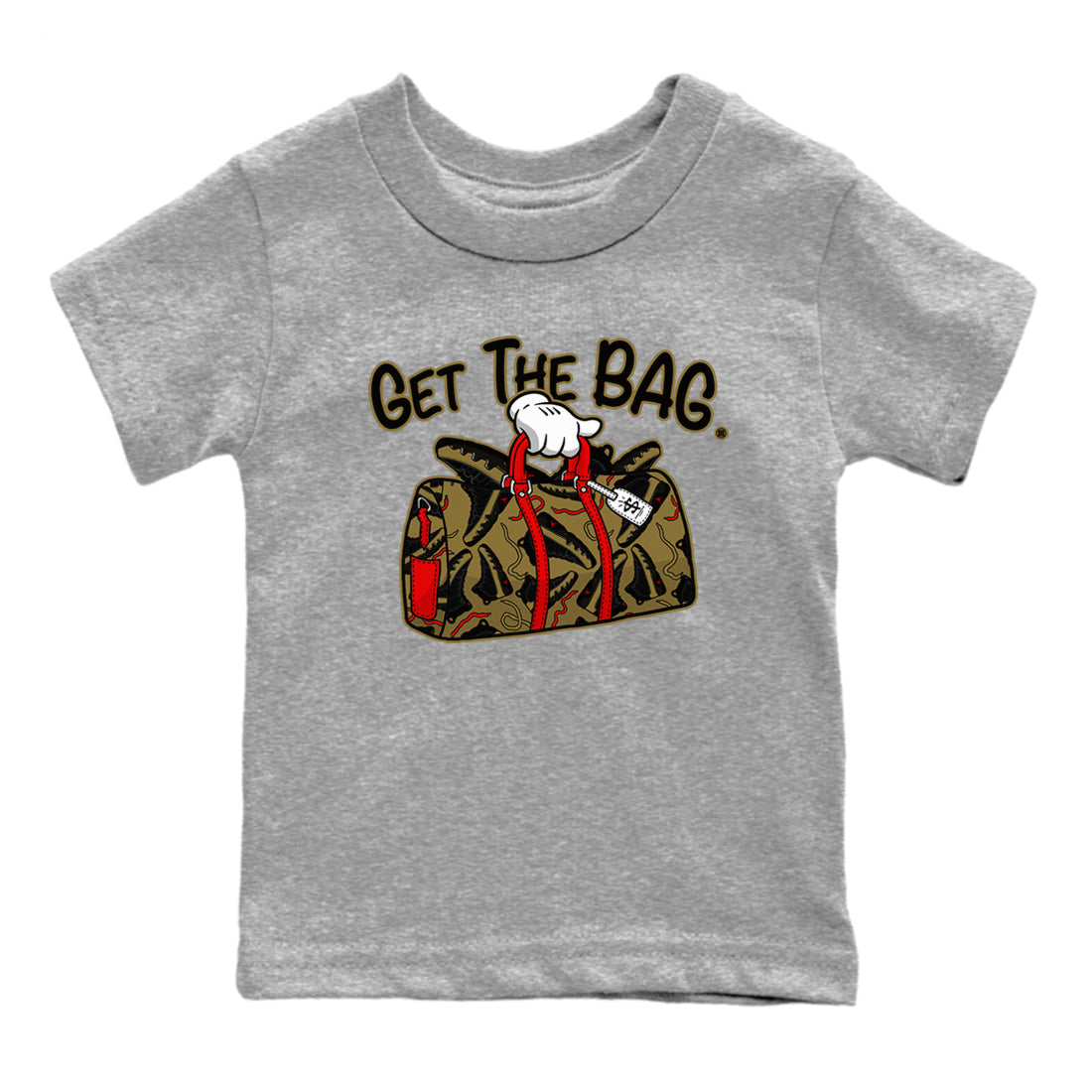 Get The Bag snkmatch Tees Kids - Air Jordan 9 Olive