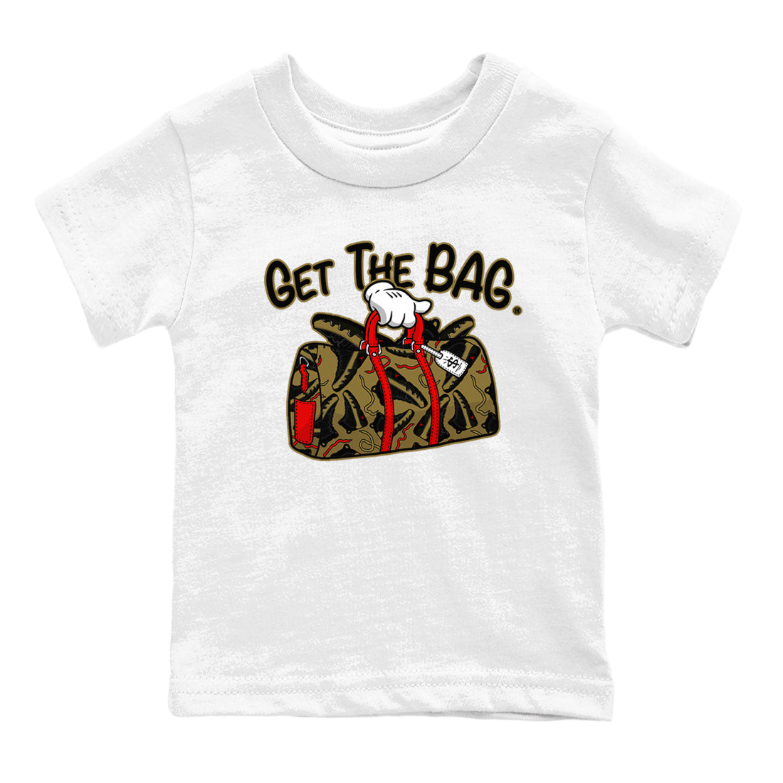Get The Bag snkmatch Tees Kids - Air Jordan 9 Olive