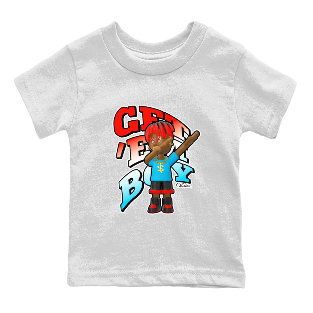 Get'em Boy Kids Tops - Air Jordan 1 UNC to Chicago
