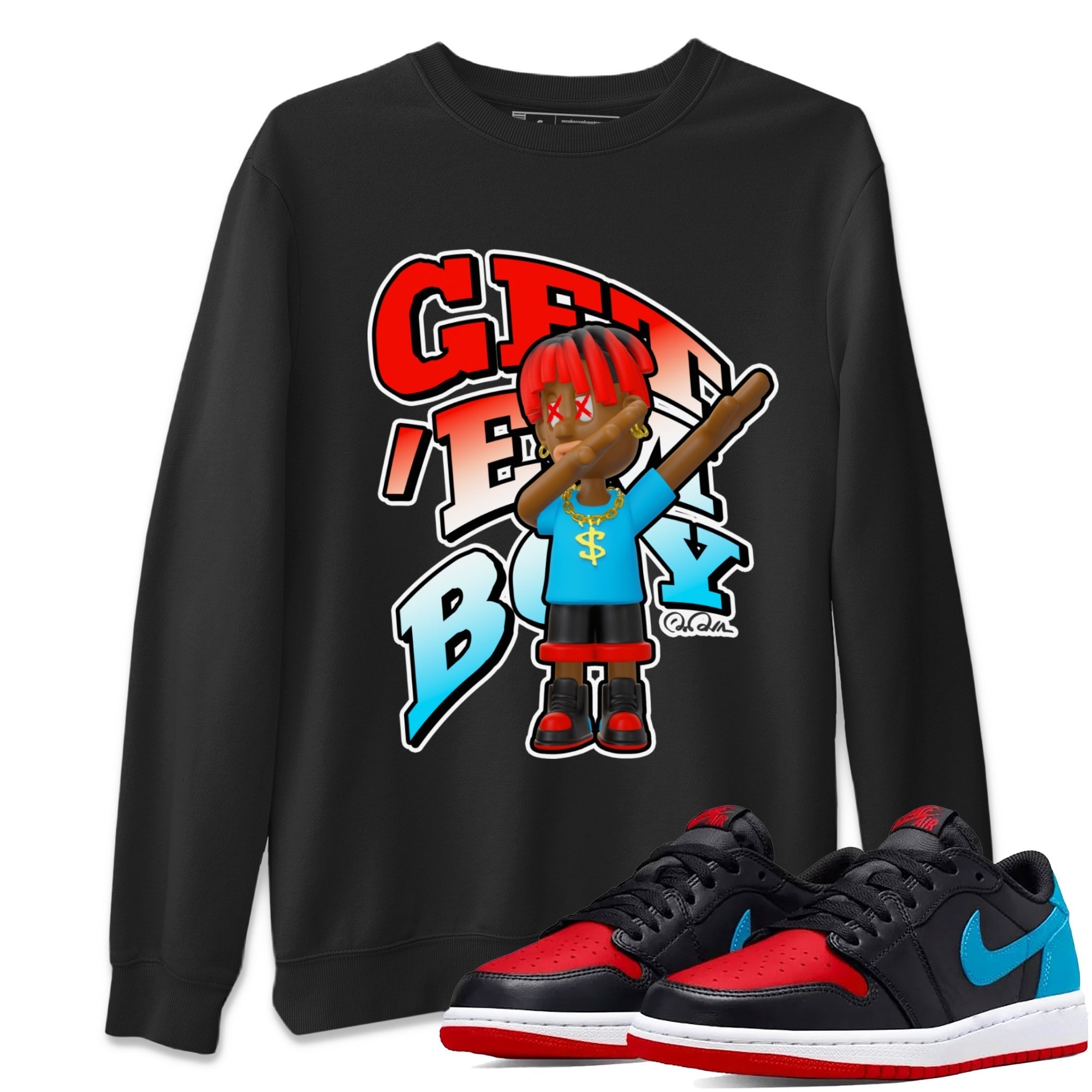 Get'em Boy Unisex Tops - Air Jordan 1 UNC to Chicago