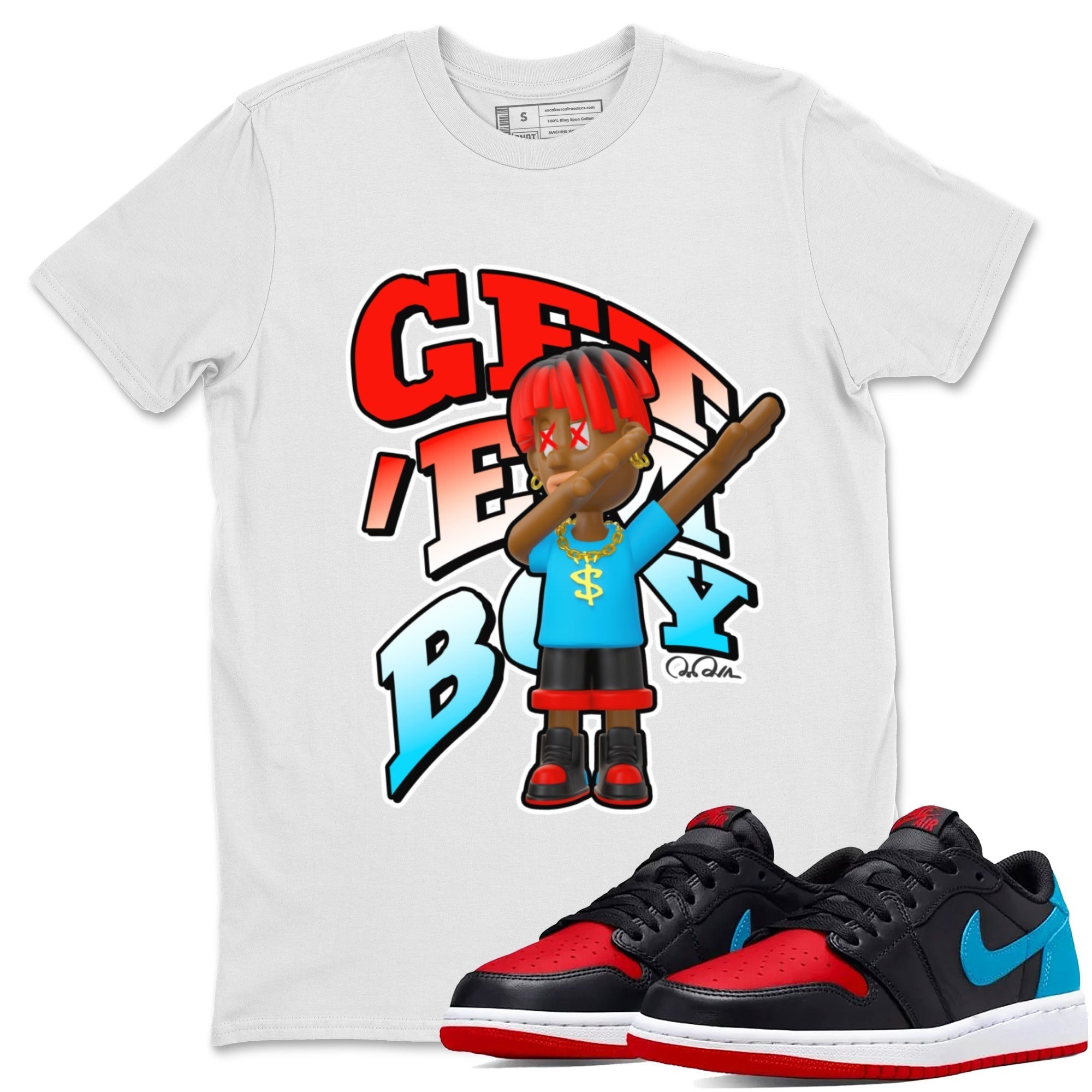 Get'em Boy Unisex Tops - Air Jordan 1 UNC to Chicago