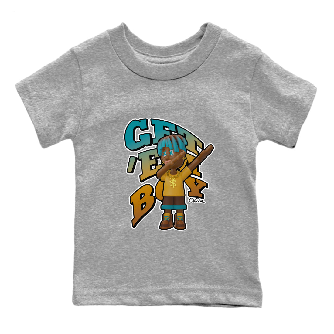 Get'em Boy snkmatch Tee Kids - Air Jordan 4 Cacao Wow