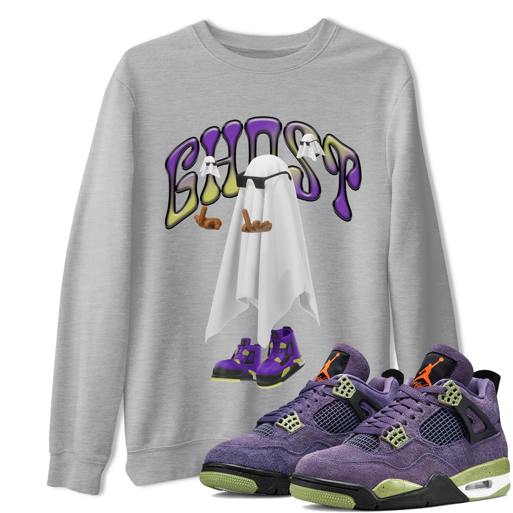 Ghost Gang snkmatch Tee - Air Jordan 4 Canyon Purple