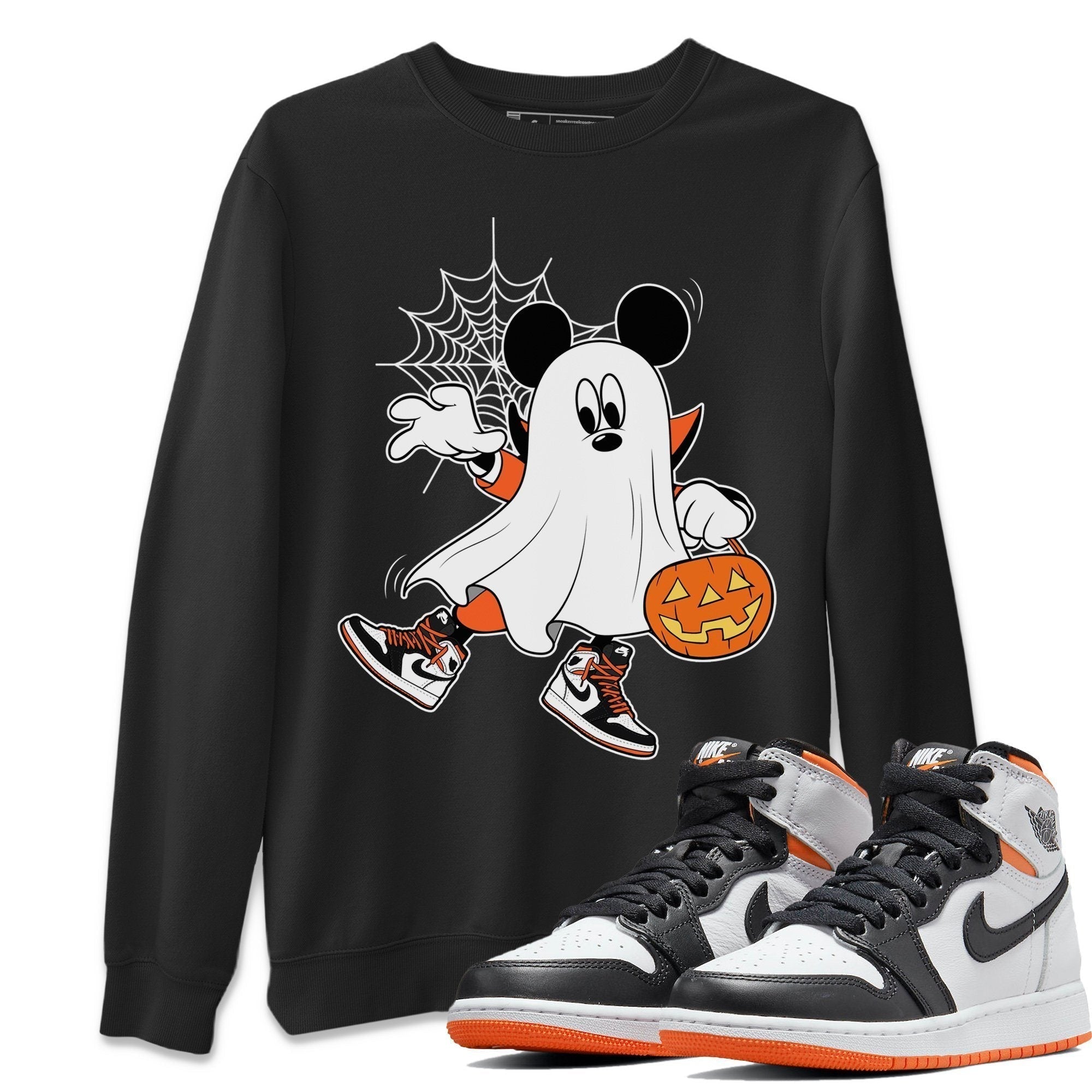 Ghost Mouse Unisex Tops - Air Jordan 1 Electro Orange