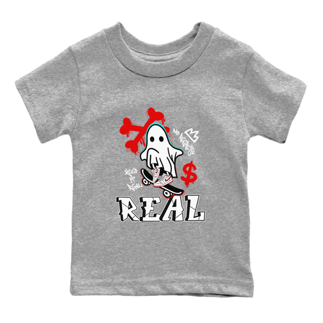 Ghost Skater snkmatch Tee Kids - Air Jordan 1 University Red