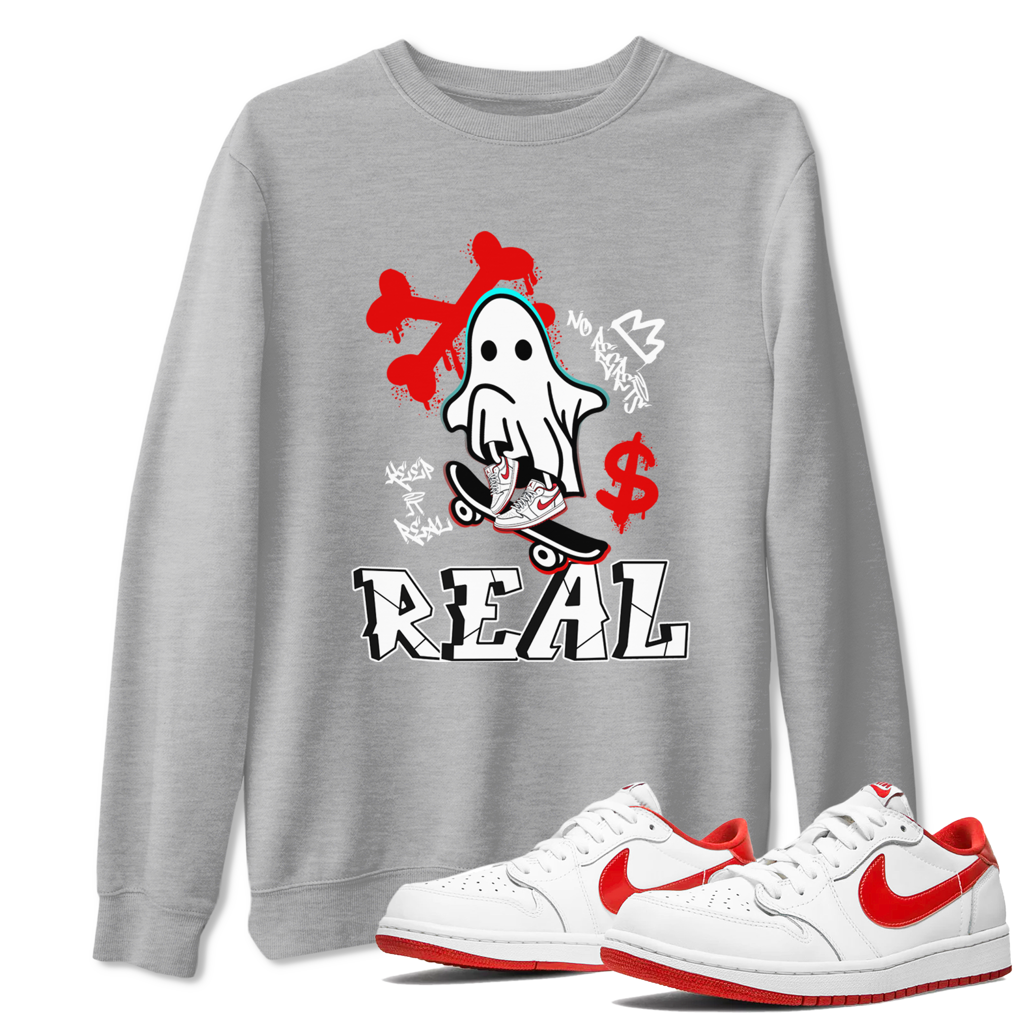 Ghost Skater snkmatch Tee - Air Jordan 1 University Red
