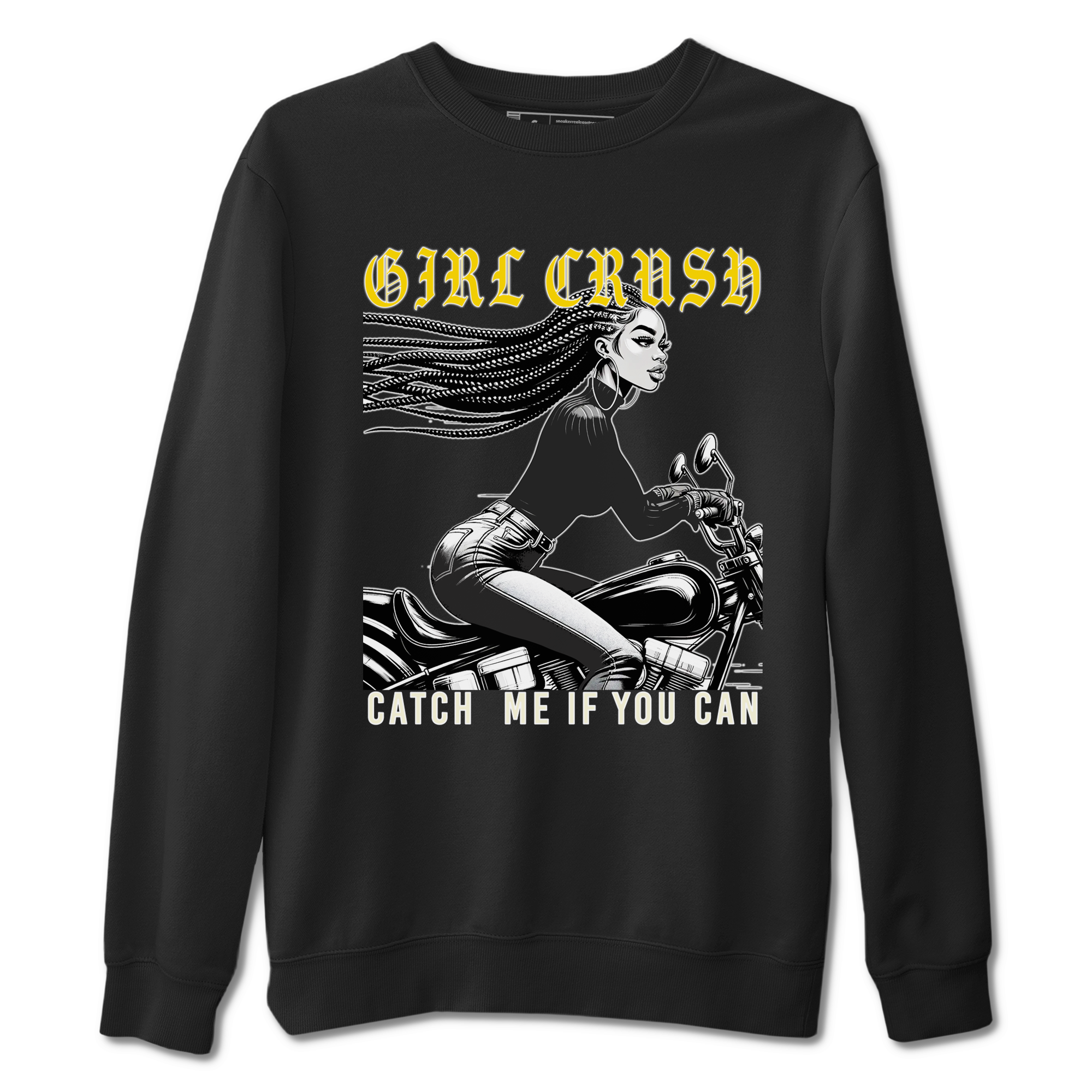 Girl Crash snkmatch Tees - Air Jordan 4 Vivid Sulfur