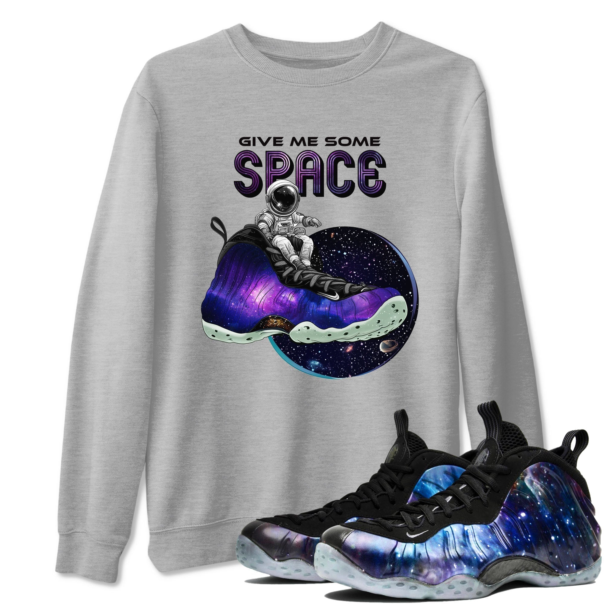 Give Me Some Space snkmatch Tees - Air Foamposite One Galaxy