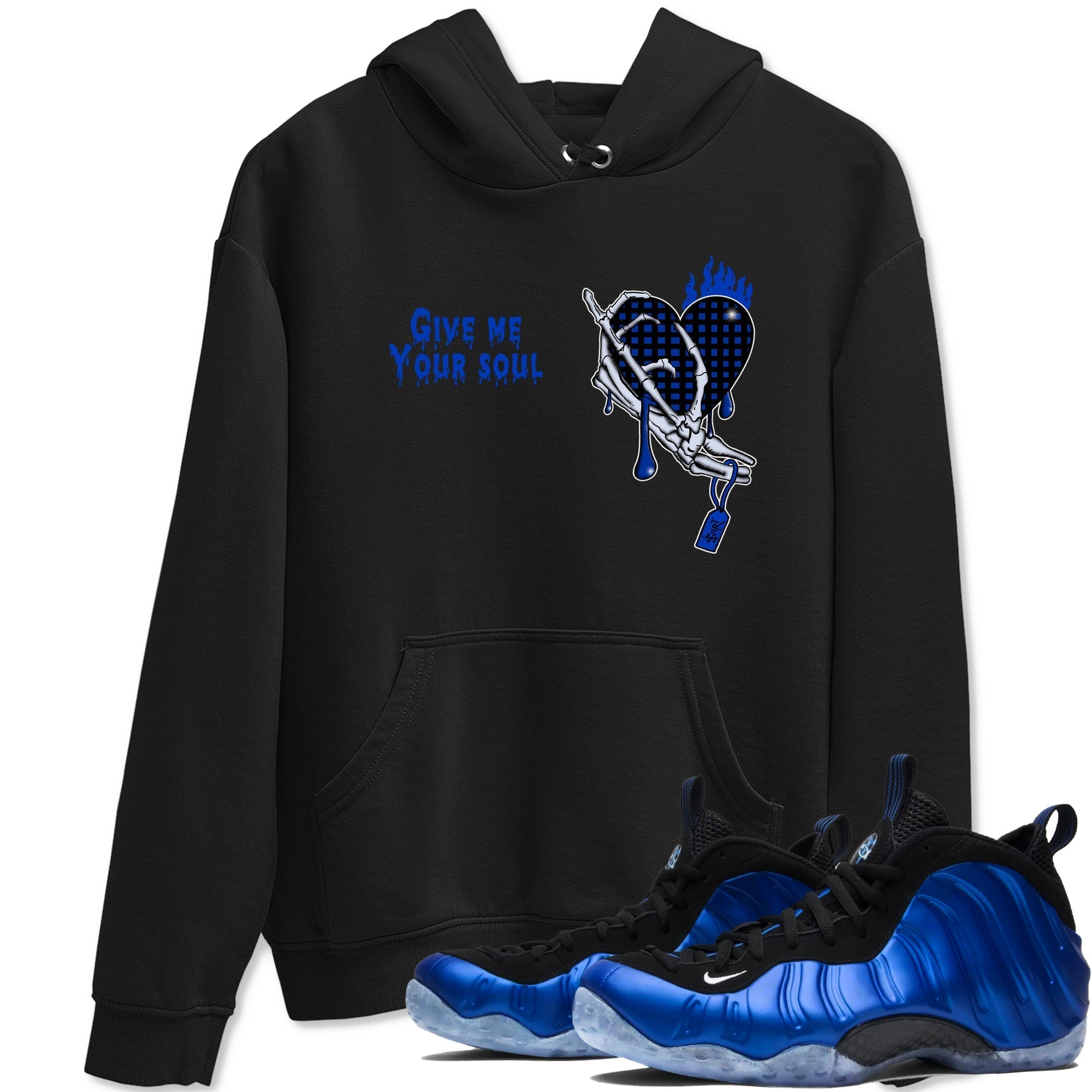Give Me Your Soul snkmatch Tees - Air Foamposite One Royal