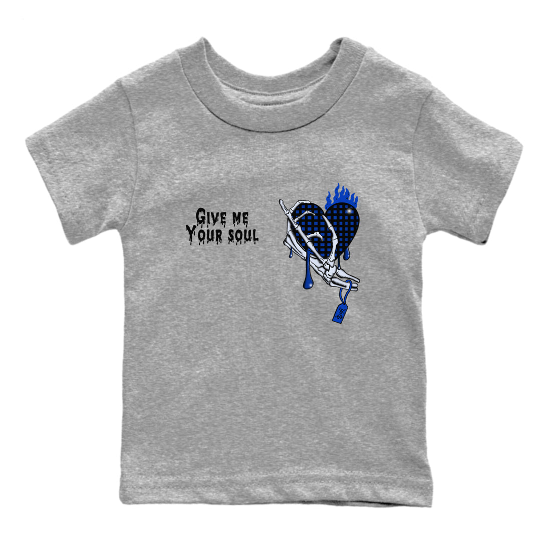 Give Me Your Soul snkmatch Tees Kids - Air Foamposite One Royal