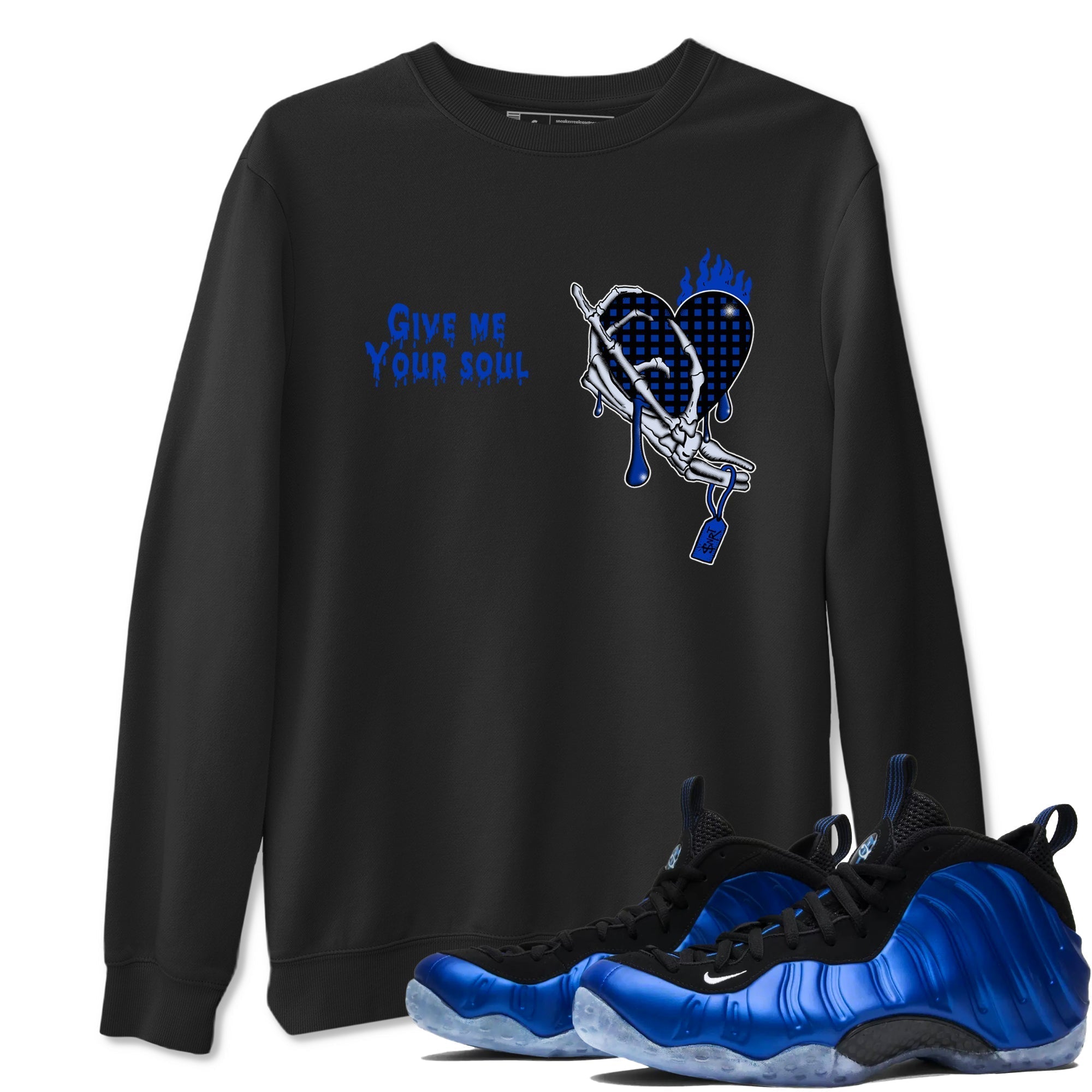 Give Me Your Soul snkmatch Tees - Air Foamposite One Royal