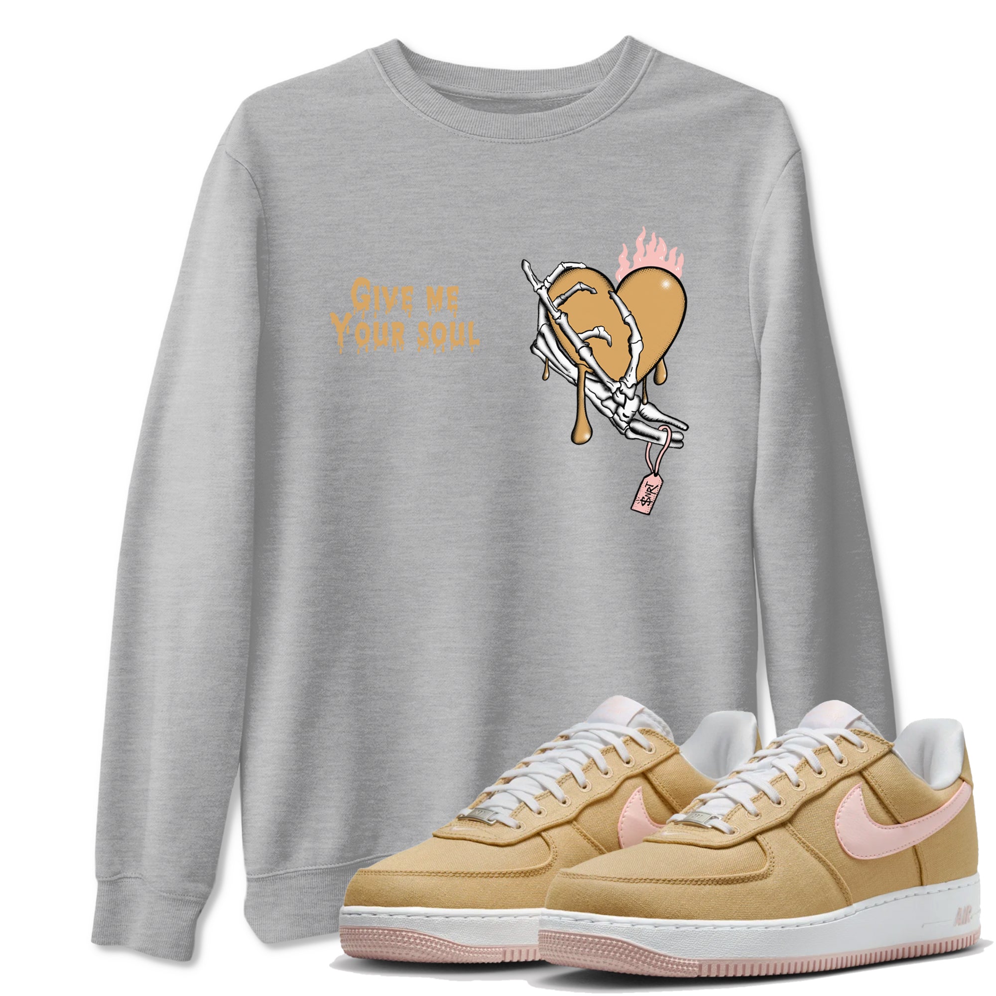 Give Me Your Soul snkmatch Tees - Air Force 1 Linen
