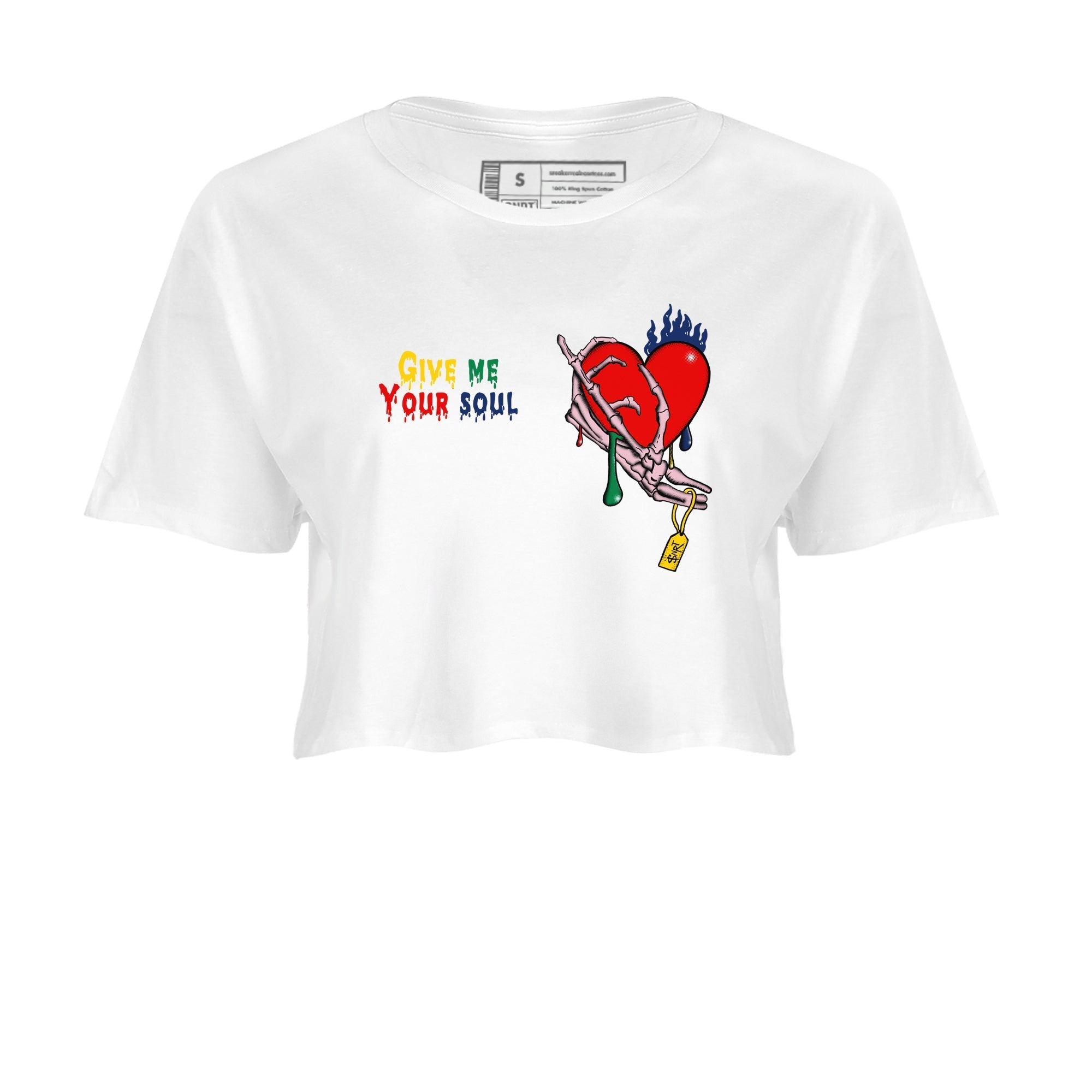 Give Me Your Soul snkmatch Women's Top - Air Force 3 Blue Void and Tour Yellow