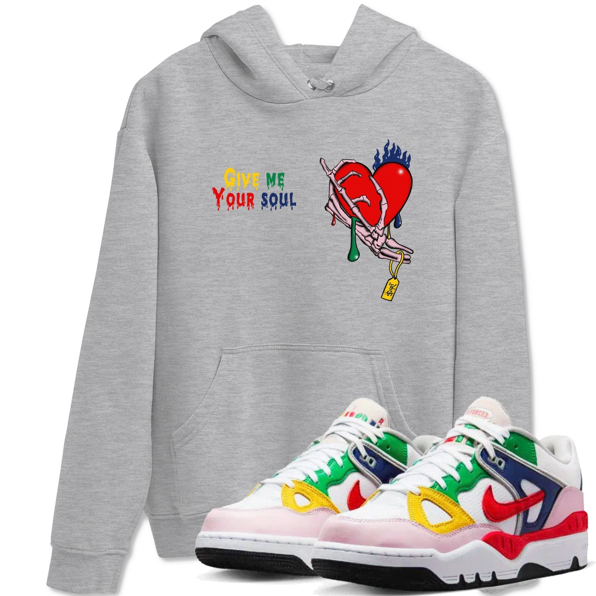 Give Me Your Soul snkmatch Tees - Air Force 3 Blue Void and Tour Yellow