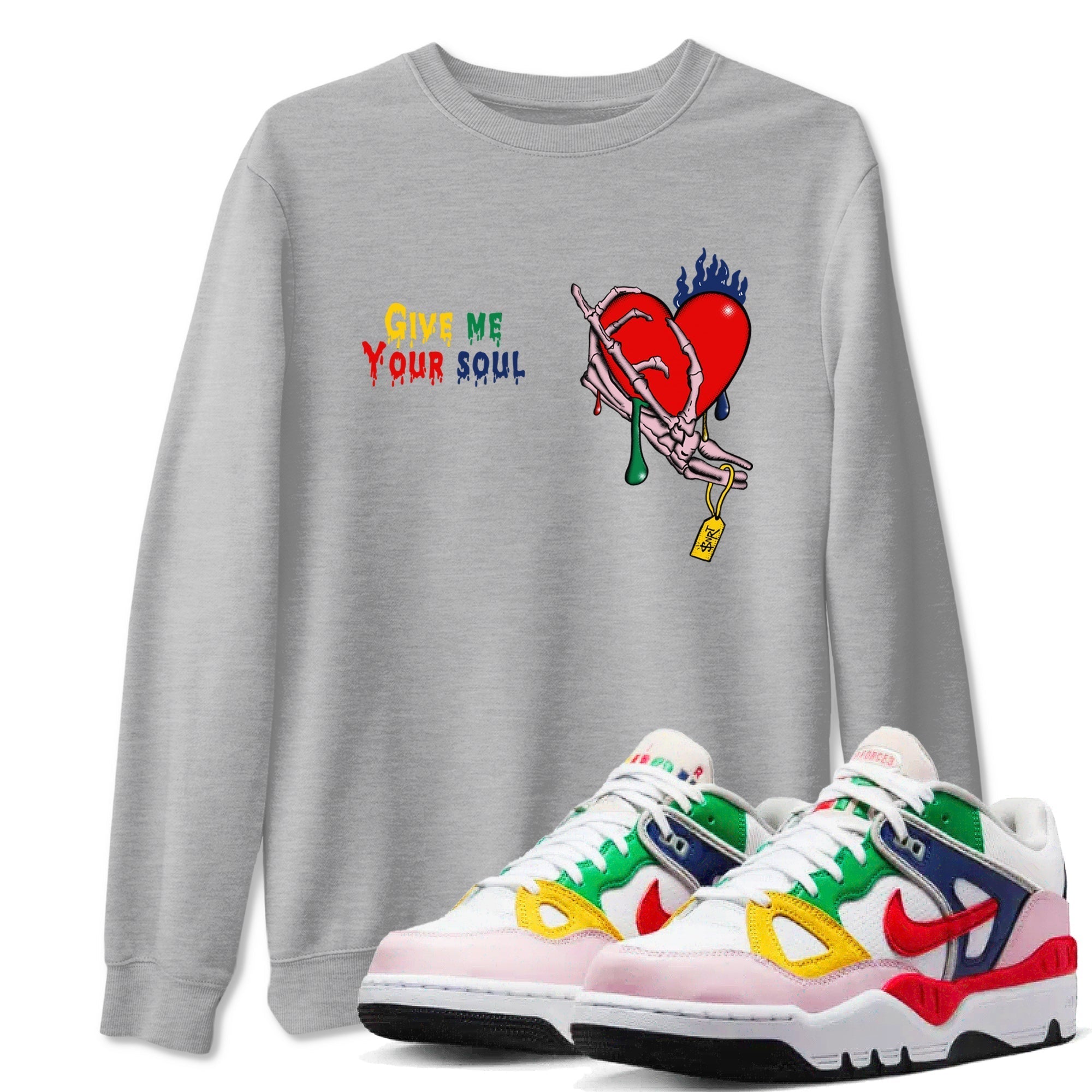 Give Me Your Soul snkmatch Tees - Air Force 3 Blue Void and Tour Yellow