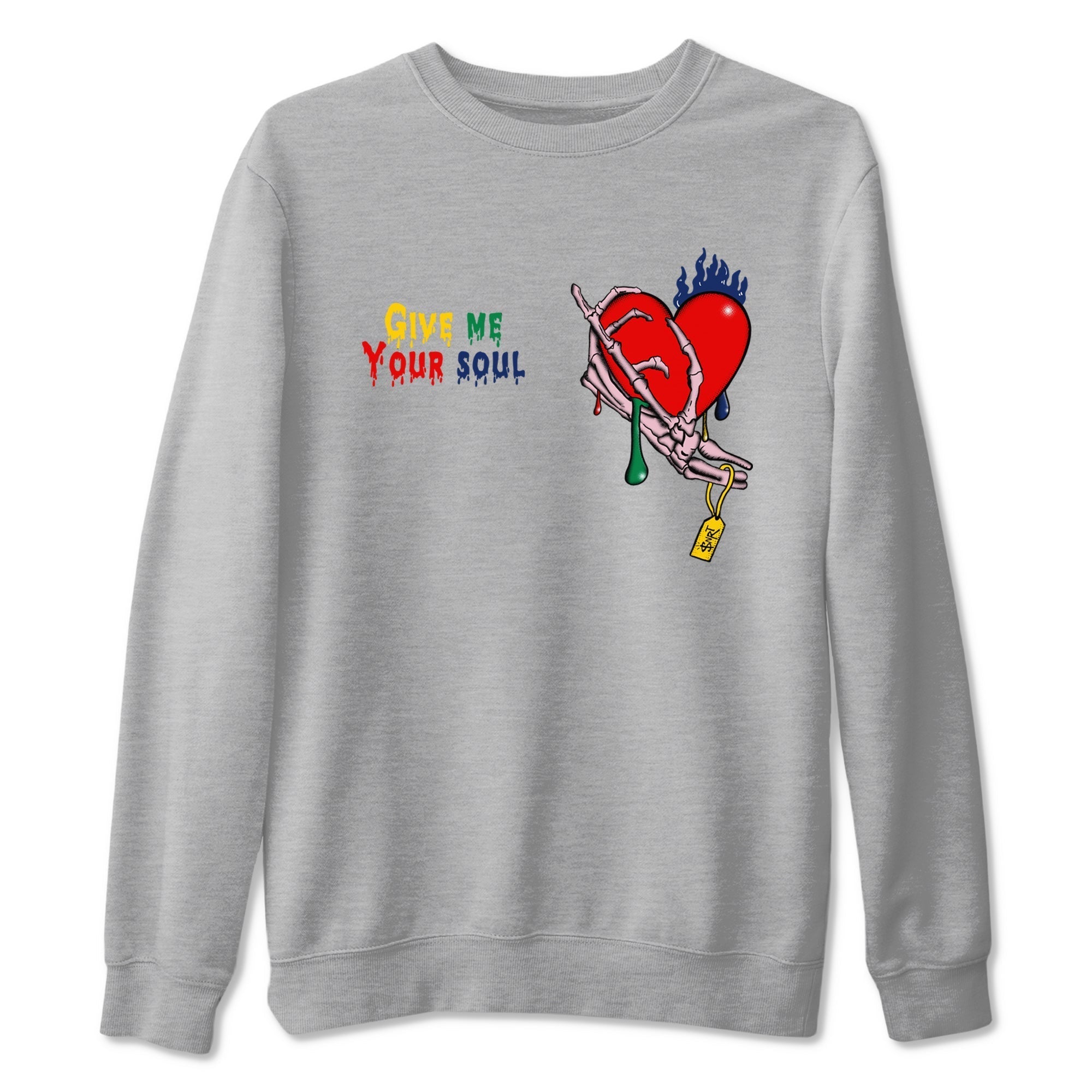 Give Me Your Soul snkmatch Tees - Air Force 3 Blue Void and Tour Yellow