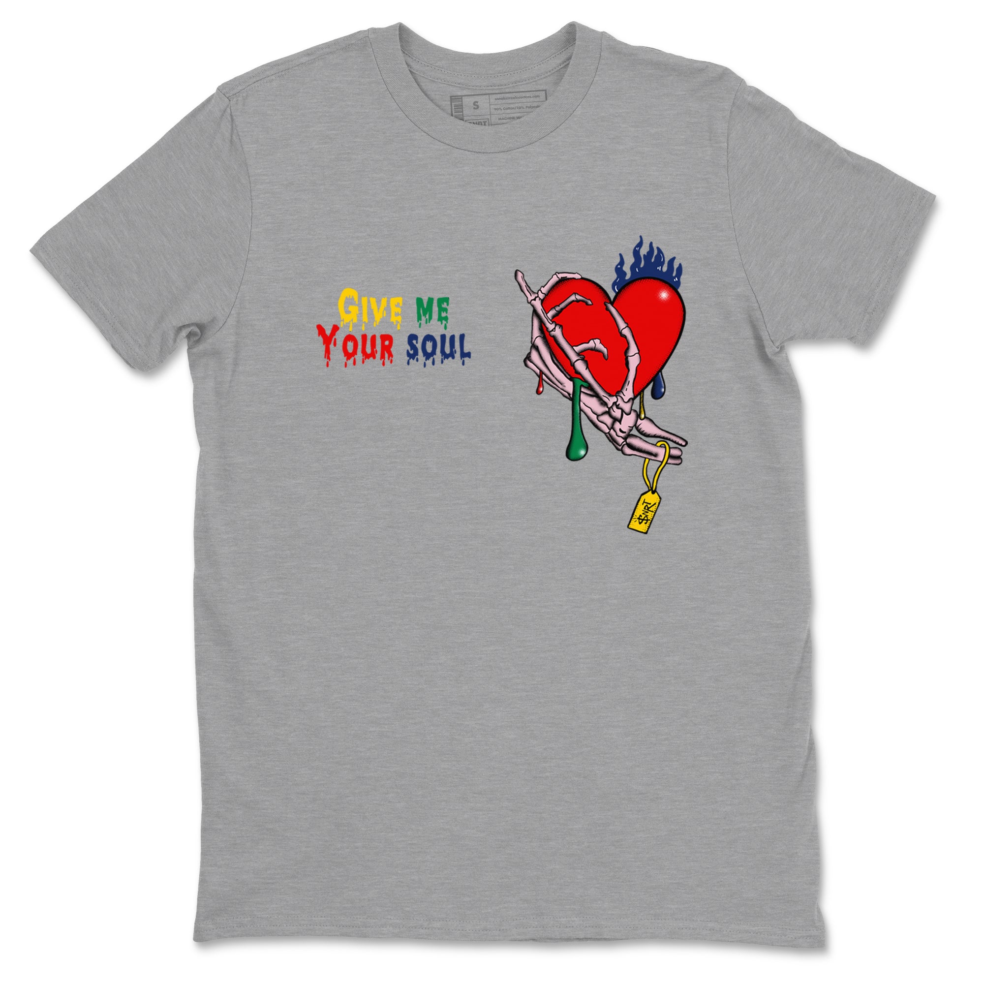 Give Me Your Soul snkmatch Tees - Air Force 3 Blue Void and Tour Yellow