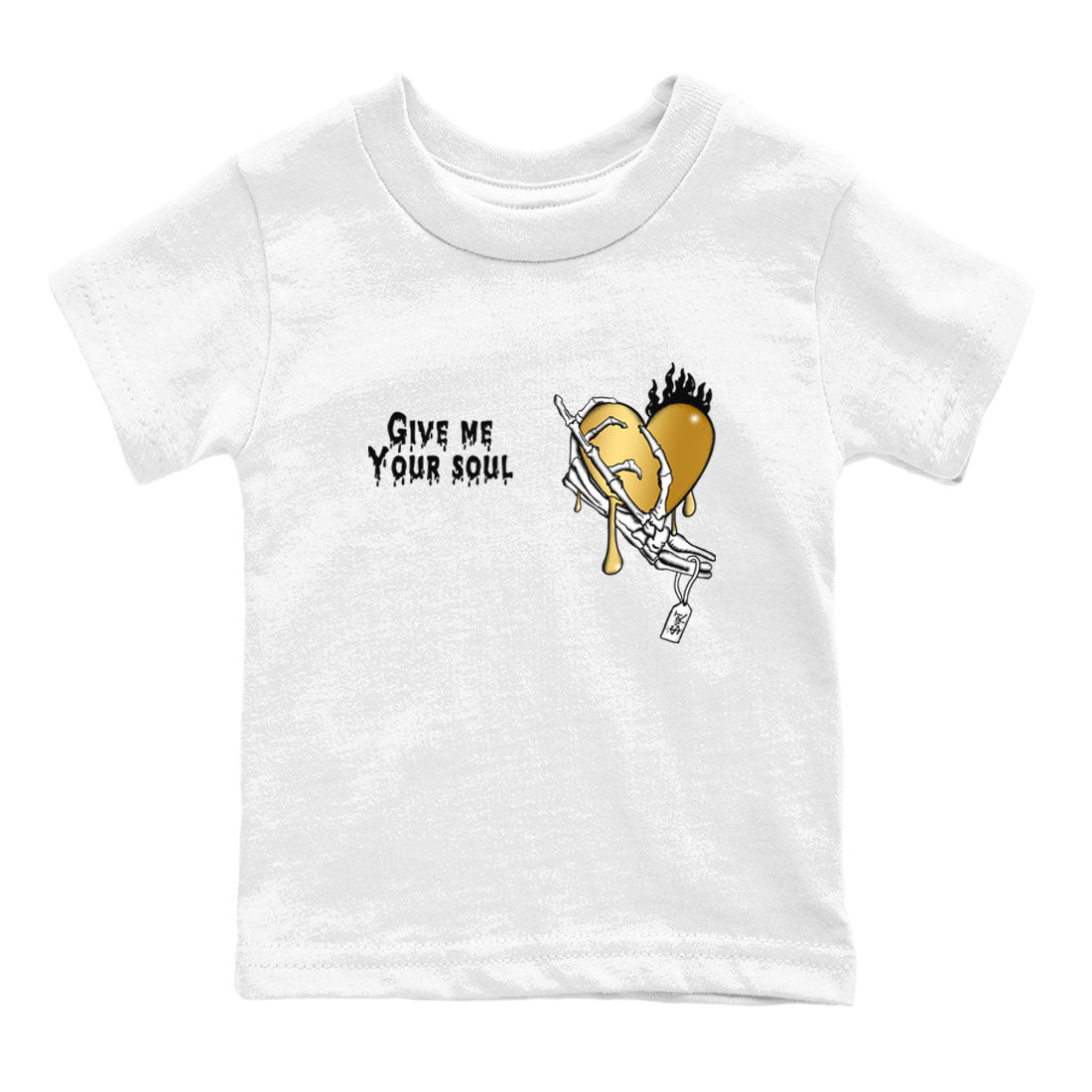 Give Me Your Soul snkmatch Tees Kids - Air Jordan 1 Black Metallic Gold