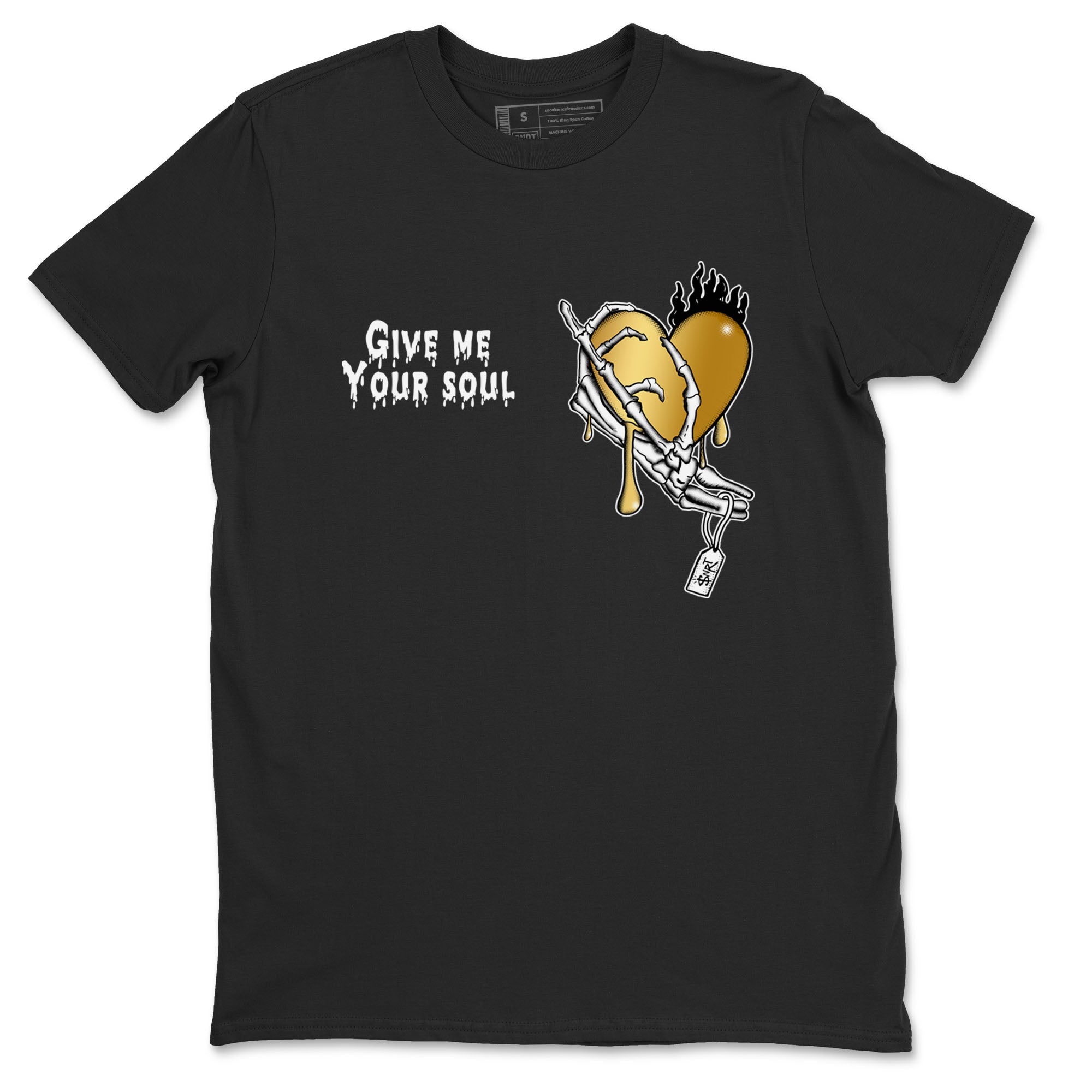 Give Me Your Soul snkmatch Tees - Air Jordan 1 Black Metallic Gold