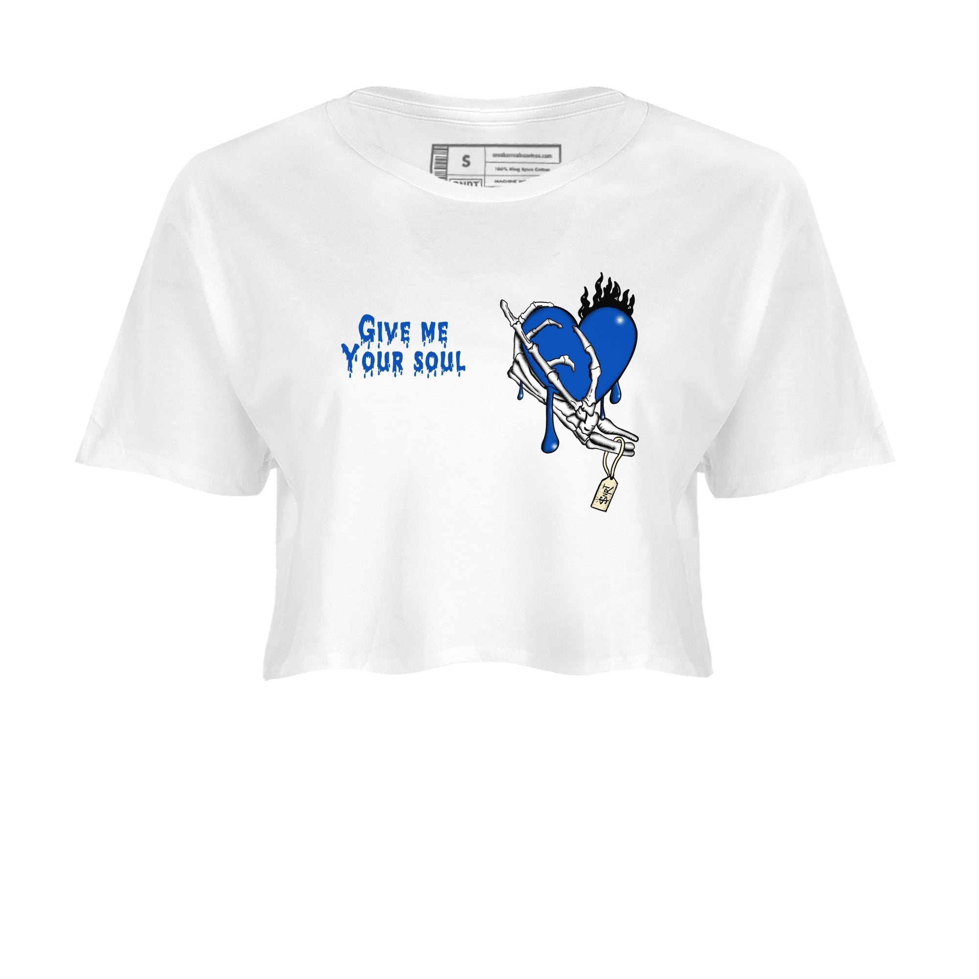 Give Me Your Soul snkmatch Women's Top - Air Jordan 1 Game Royal