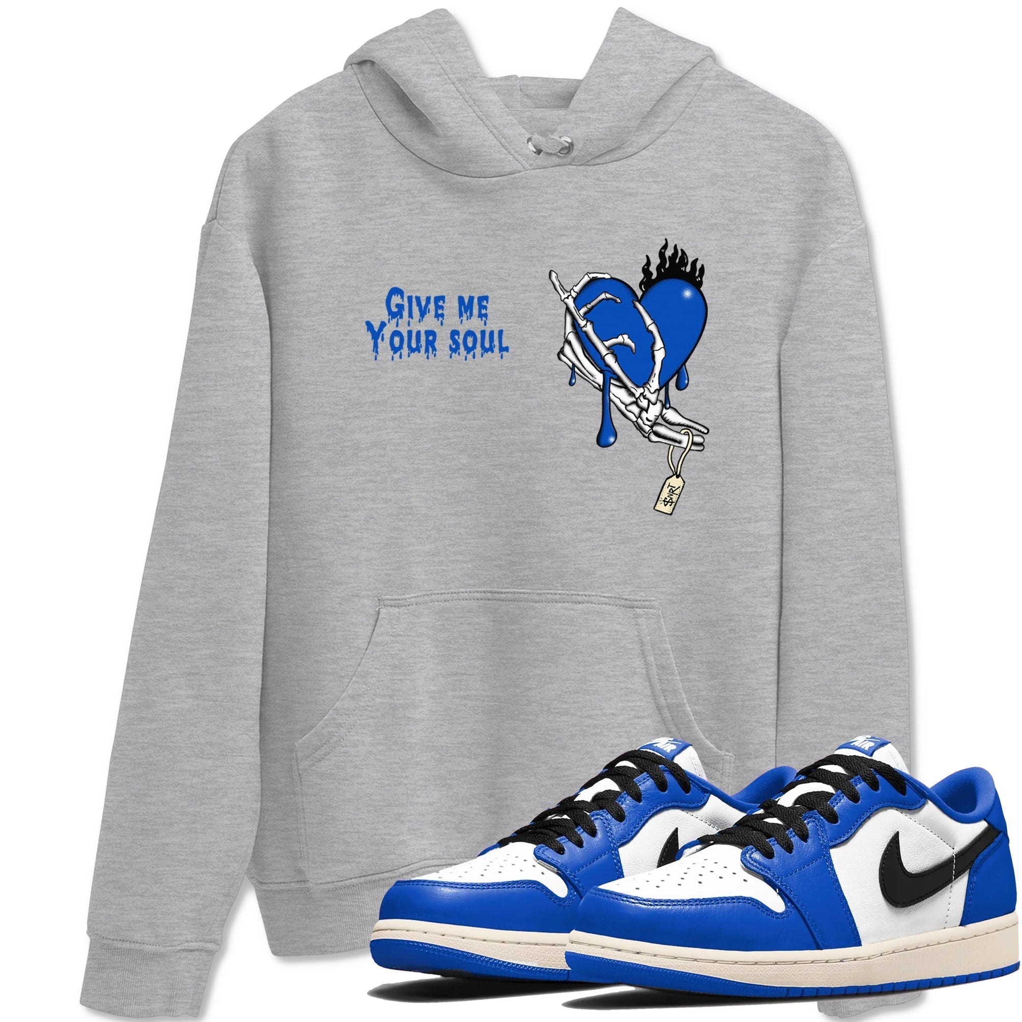 Give Me Your Soul snkmatch Tees - Air Jordan 1 Game Royal