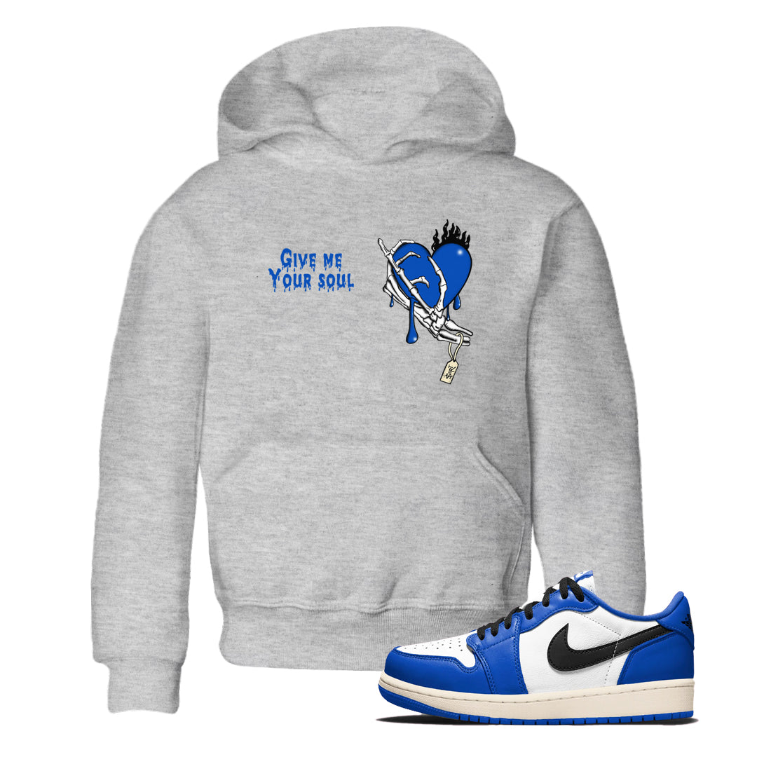 Give Me Your Soul snkmatch Tees Kids - Air Jordan 1 Game Royal