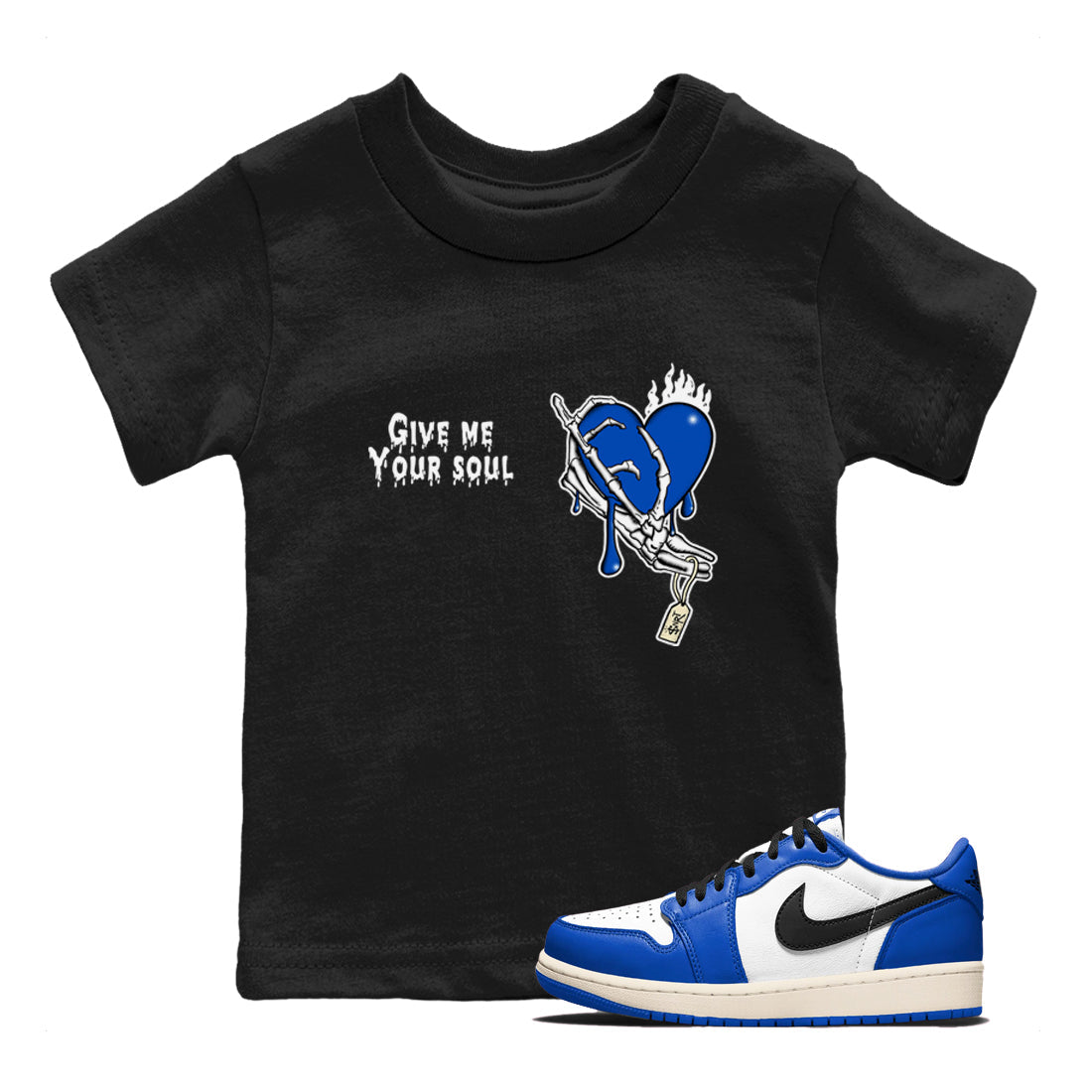 Give Me Your Soul snkmatch Tees Kids - Air Jordan 1 Game Royal