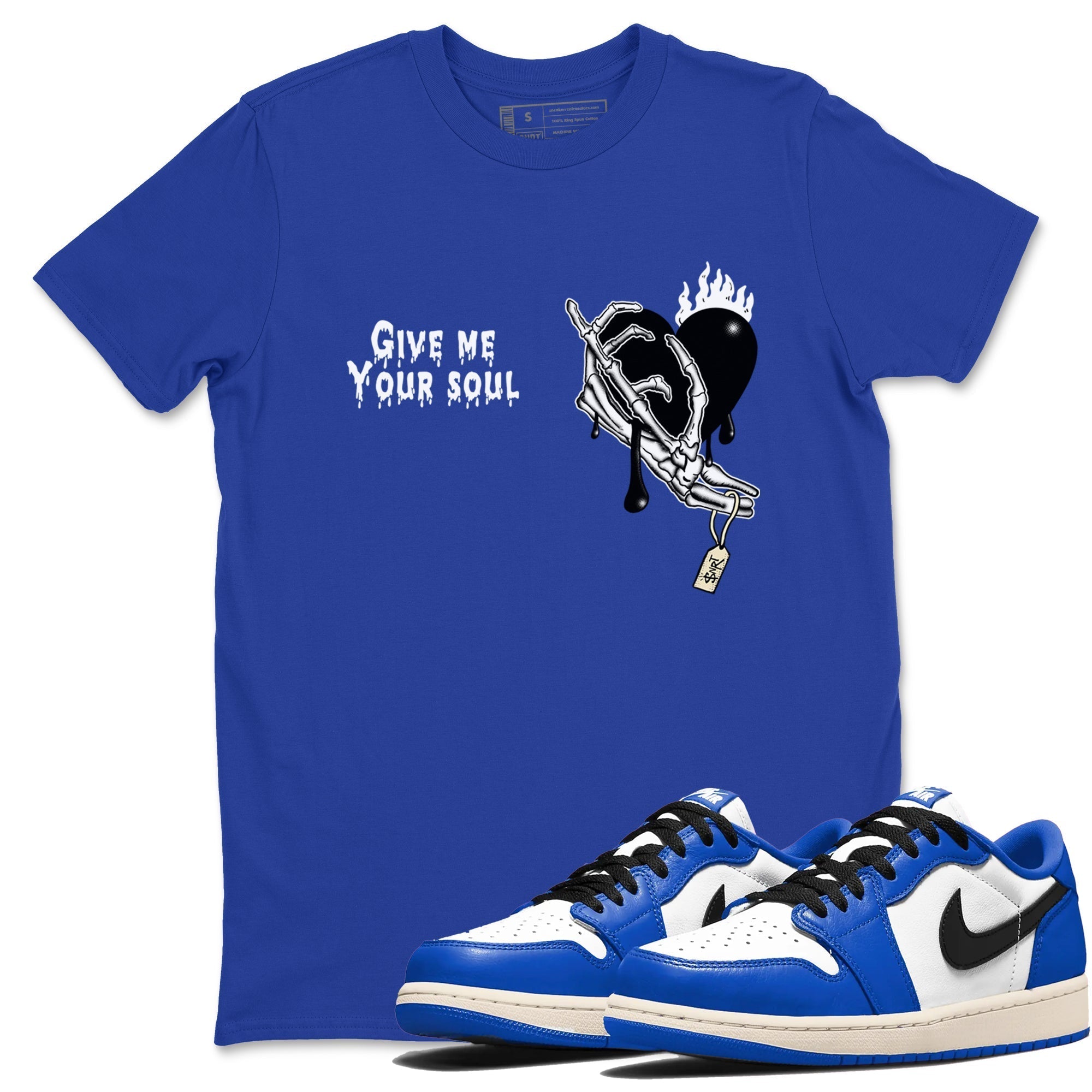 Give Me Your Soul snkmatch Tees - Air Jordan 1 Game Royal