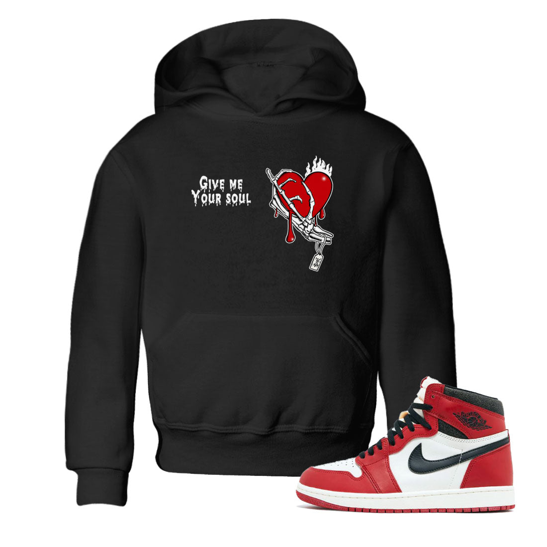 Give Me Your Soul snkmatch Tees Kids - Air Jordan 1 Lost & Found