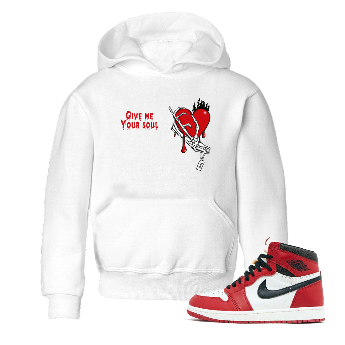 Give Me Your Soul snkmatch Tees Kids - Air Jordan 1 Lost & Found