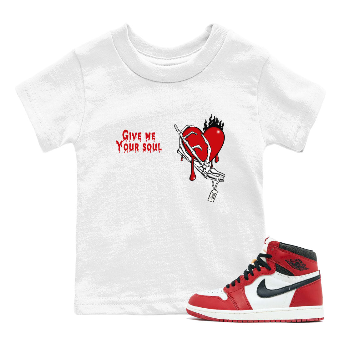 Give Me Your Soul snkmatch Tees Kids - Air Jordan 1 Lost & Found