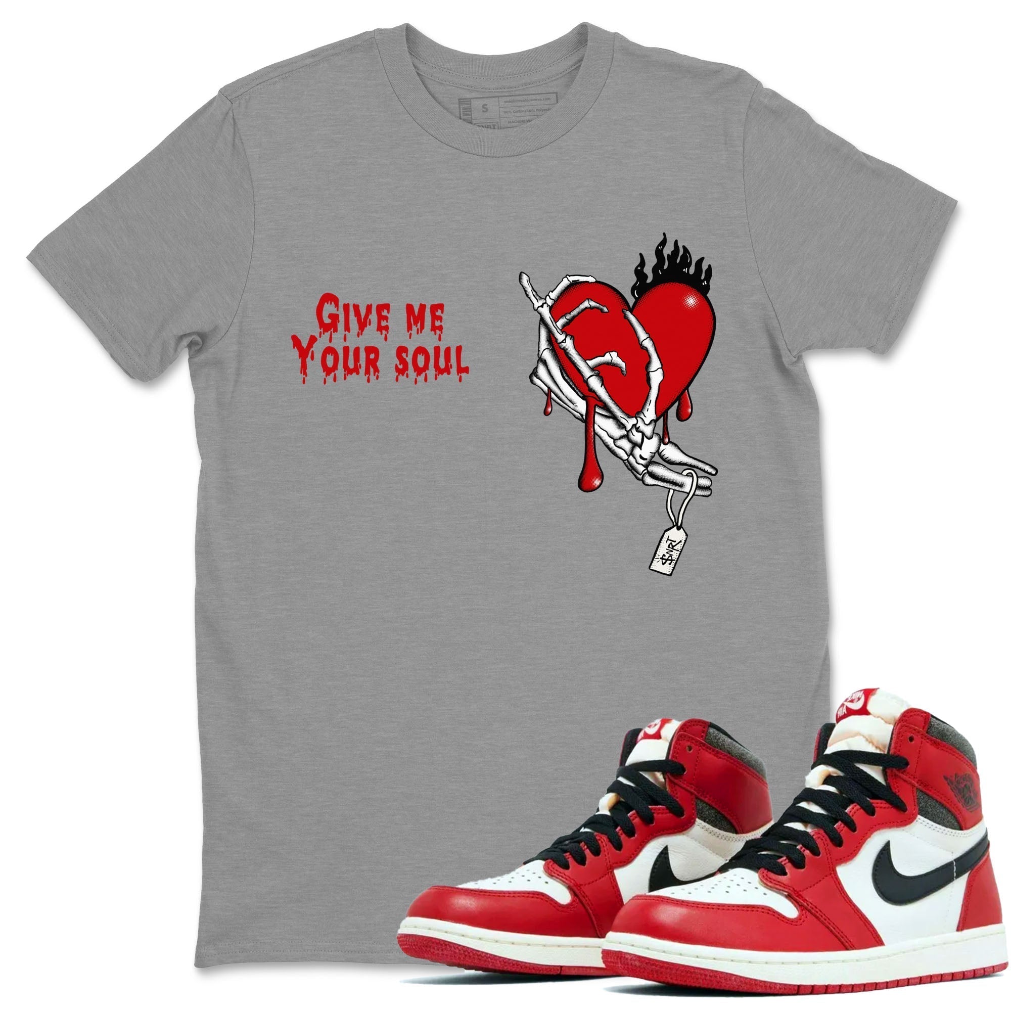Give Me Your Soul snkmatch Tees - Air Jordan 1 Lost & Found