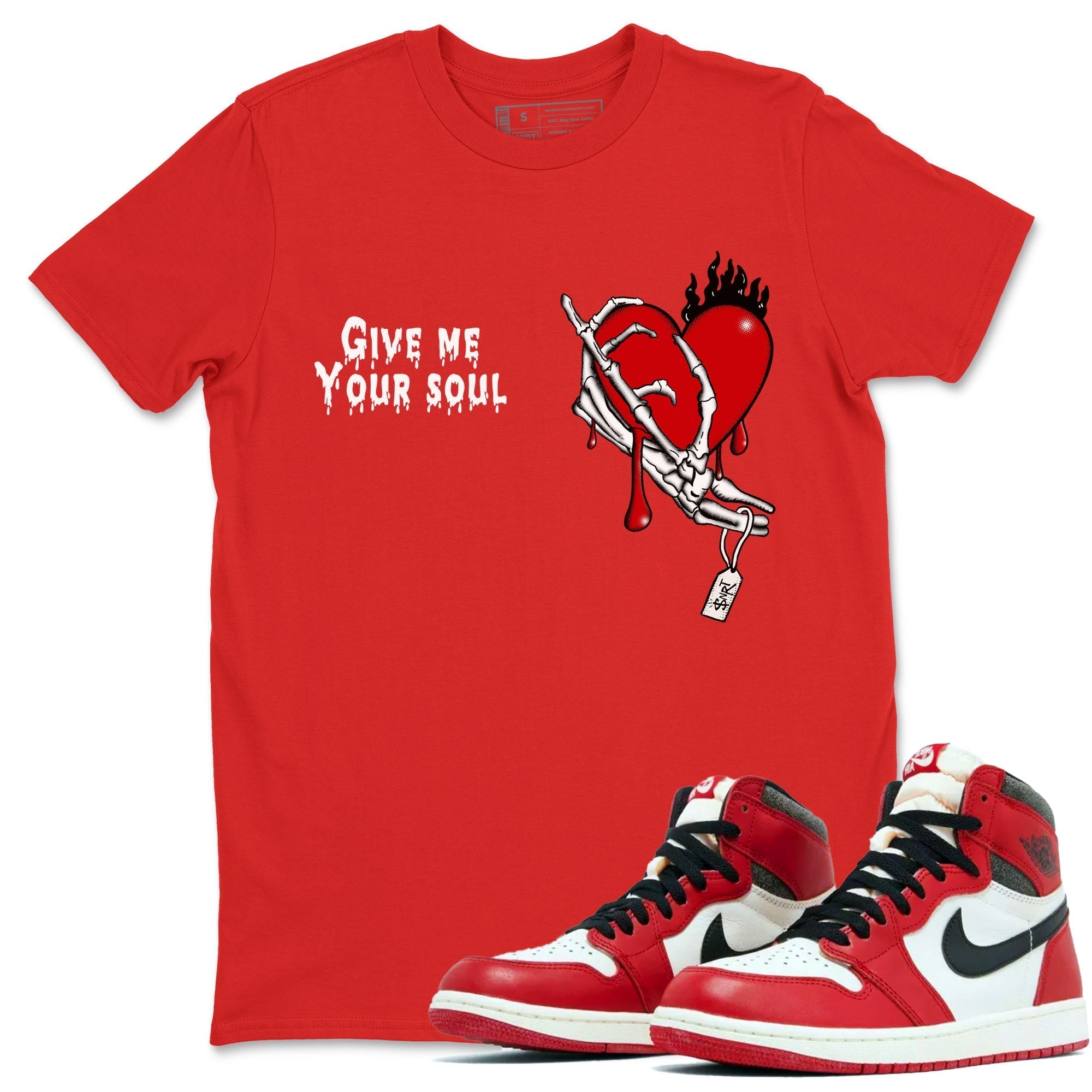 Give Me Your Soul snkmatch Tees - Air Jordan 1 Lost & Found
