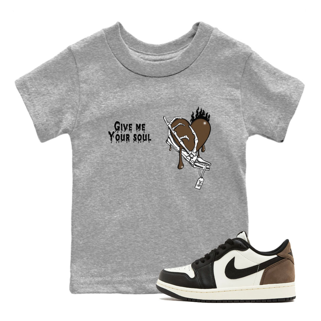 Give Me Your Soul snkmatch Tees Kids - Air Jordan 1 Mocha