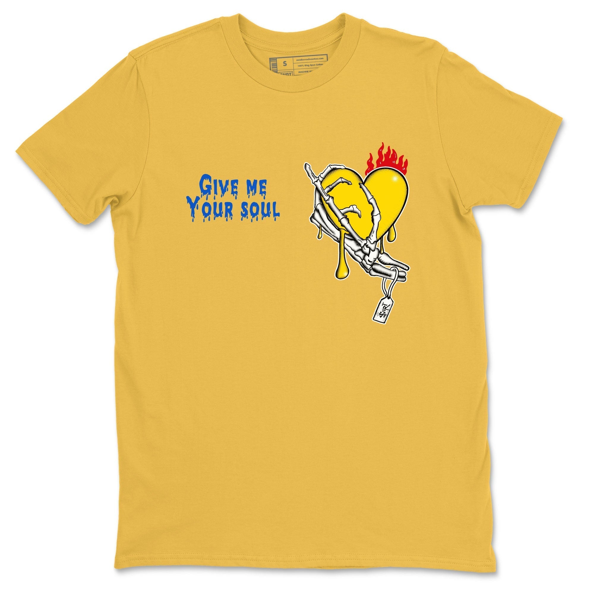Give Me Your Soul snkmatch Tees - Air Jordan 1 Travis Scott Canary