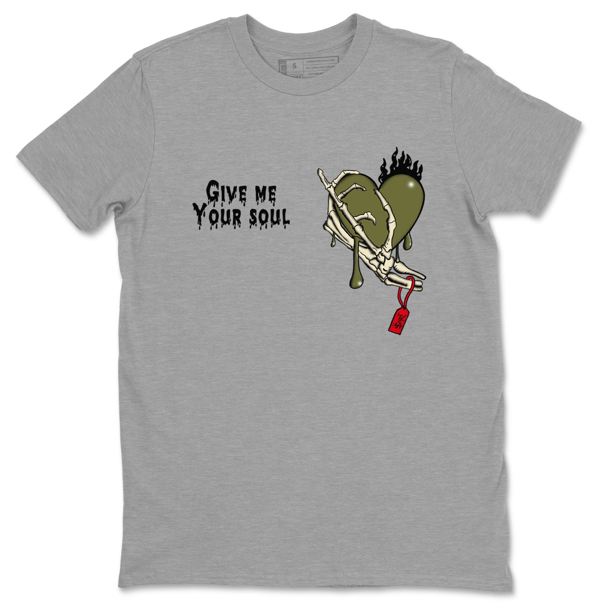 Give Me Your Soul snkmatch Tees - Air Jordan 1 Travis Scott Medium Olive