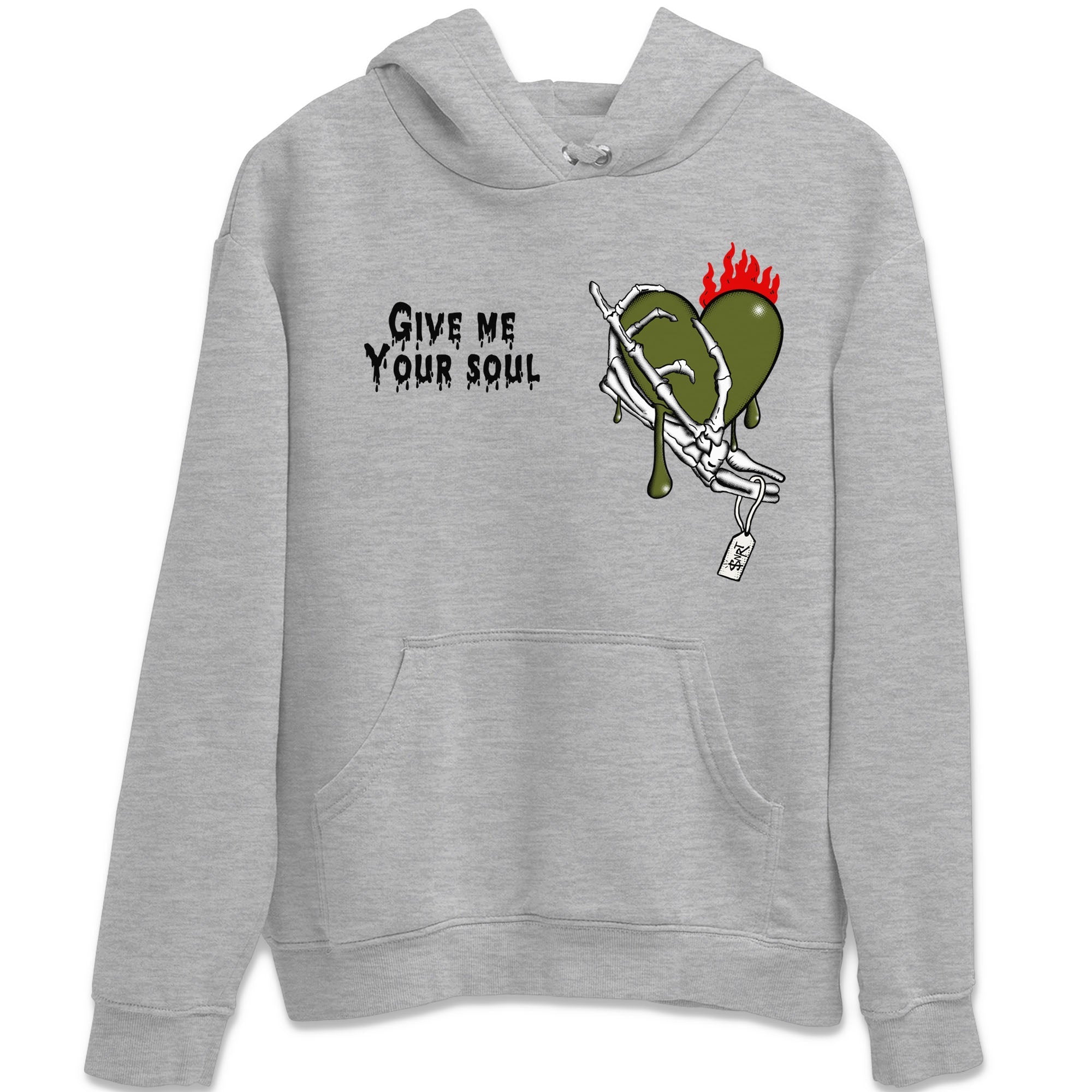 Give Me Your Soul snkmatch Tees - Air Jordan 1 Travis Scott Olive