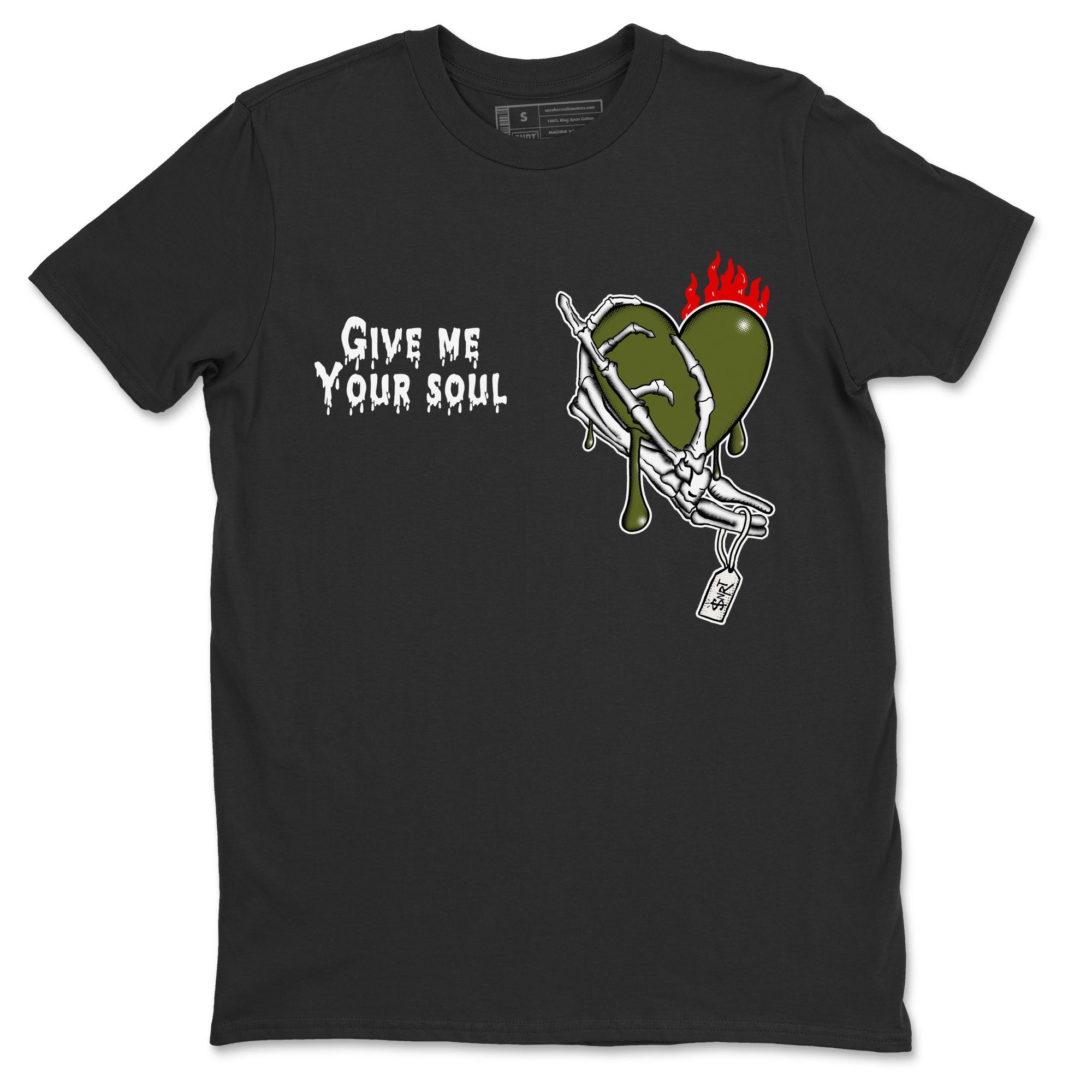 Give Me Your Soul snkmatch Tees - Air Jordan 1 Travis Scott Olive