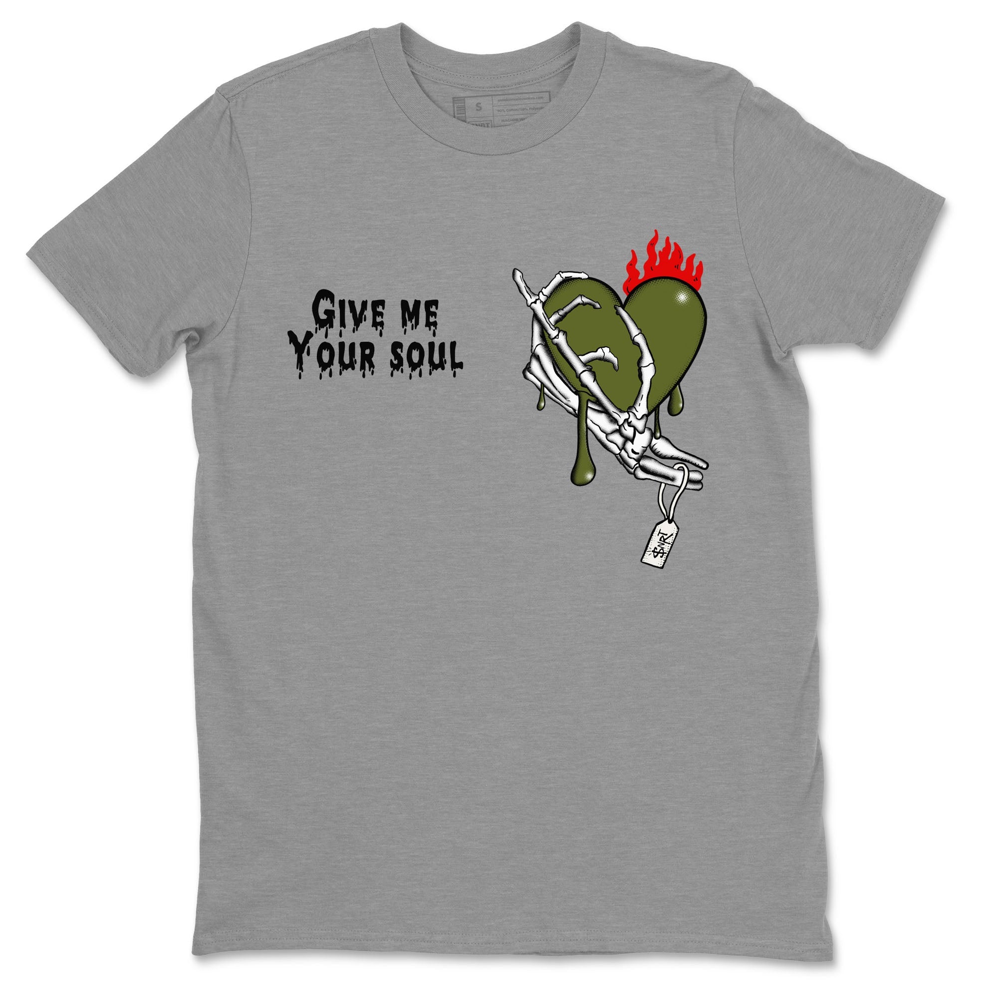 Give Me Your Soul snkmatch Tees - Air Jordan 1 Travis Scott Olive